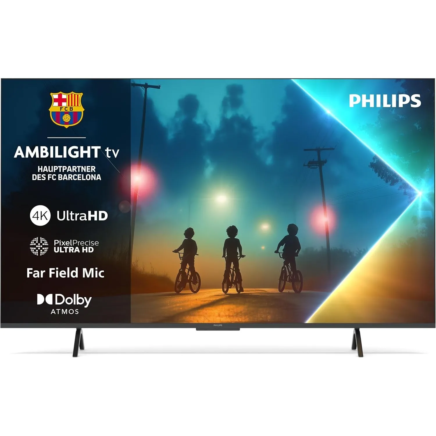 PHILIPS Ambilight 55PUS8200 4K LED Smart TV - 55 Zoll Display mit Pixel Precise Ultra HD, Titan OS, Dolby Vision und Do…