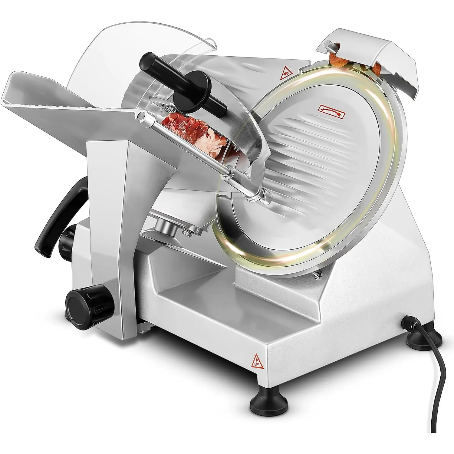 Allesschneider Elektrische Aufschnittmaschine, 240W Kommerzieller Fleisch Allesschneider, Fleischschneidemaschine Leben…