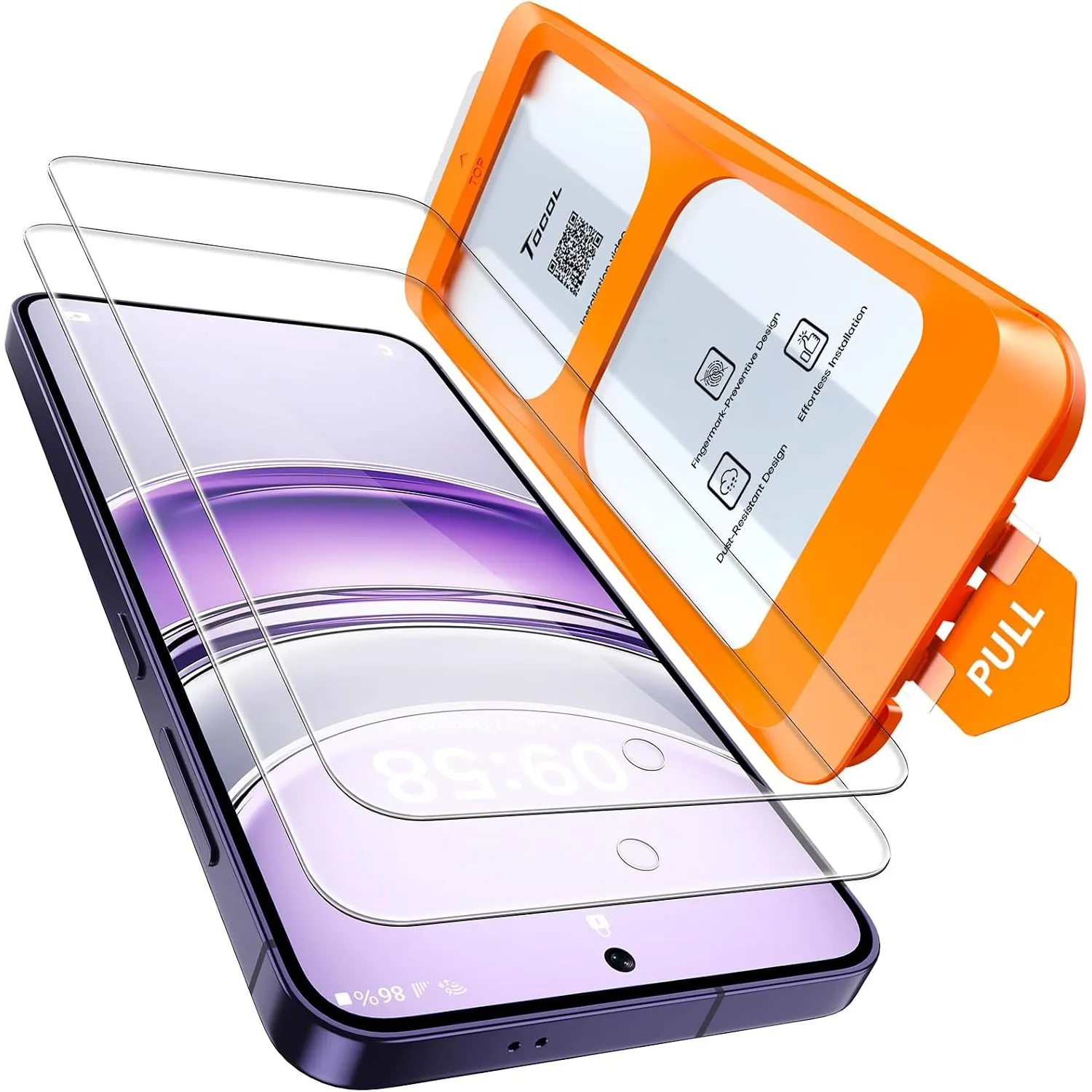 TOCOL für Samsung Galaxy S24 für Panzerglas, Einfache Montage