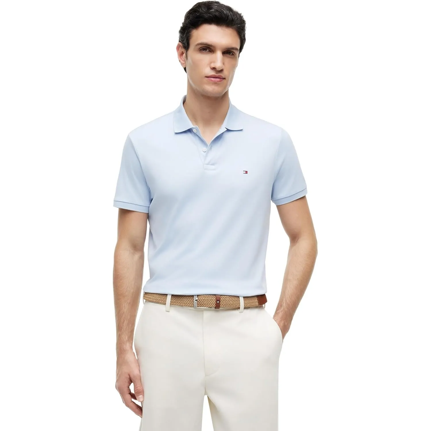Tommy Hilfiger Herren Liquid Cotton Reg Seasonal Polo Mw0mw39994 S/S Poloshirt