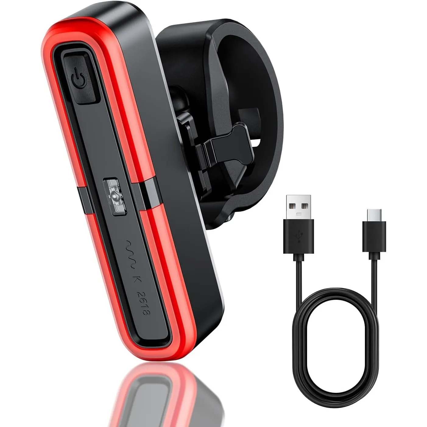 OnMeto Fahrrad Rücklicht Mit Bremsblinkfunktion, StVZO zugelassenen, Led Rücklicht Fahrrad USB Type-C Wiederaufladbares…