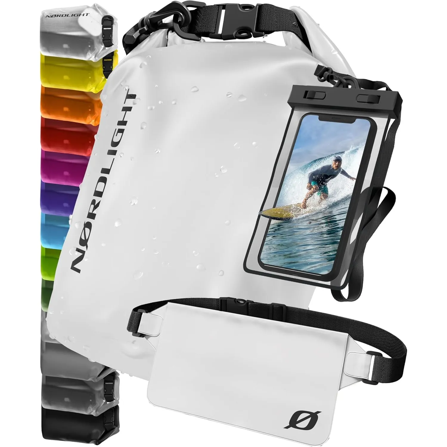 Nordlight Dry Bag wasserdichte Tasche - 2l 5l 10l 15l 20l 30l Liter | Wasserfester Packsack Seesack Beutel Waterproof D…