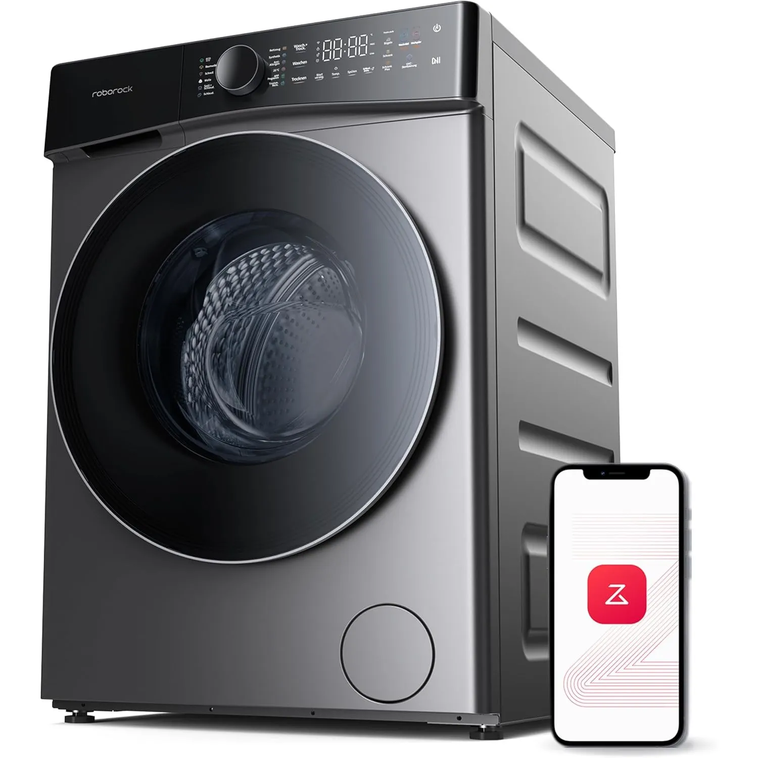 roborock Zeo Lite Waschtrockner mit der Zeo-cycle Trocknungstechnologie, 10 kg Waschen, 6 kg Trocknen, 27 Waschprogramm…