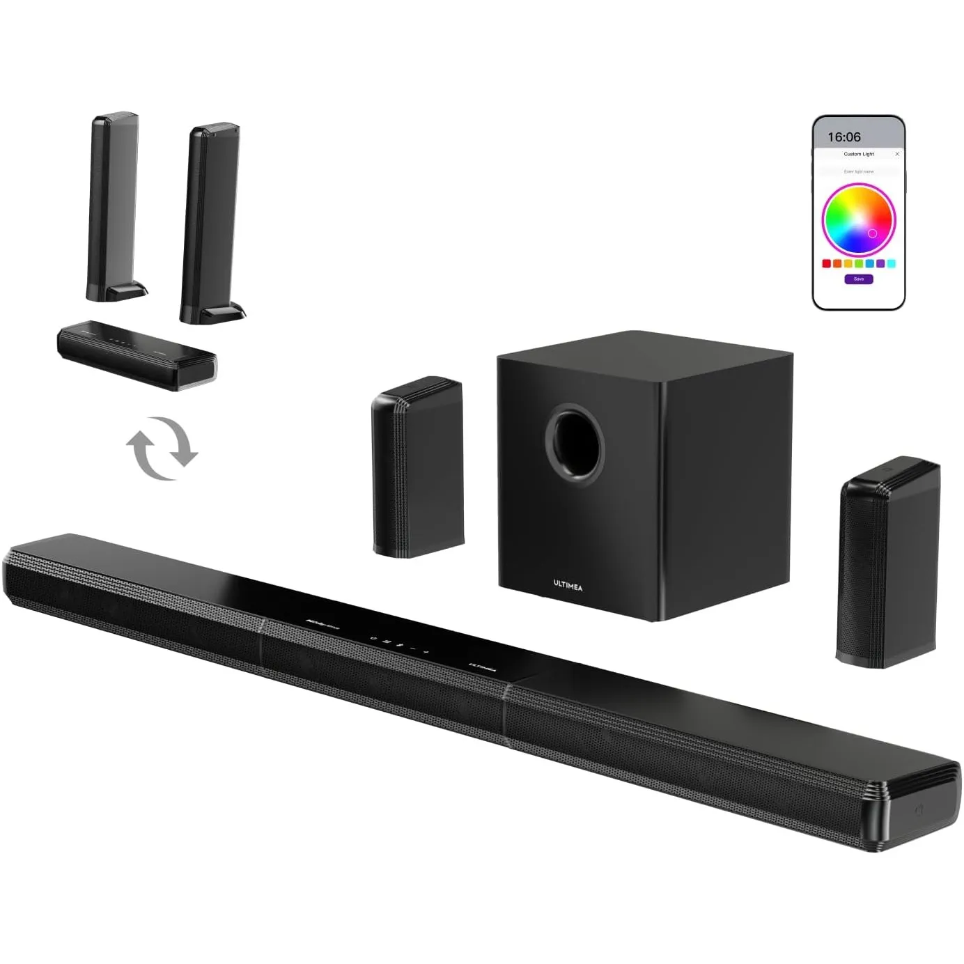 ULTIMEA Apollo S90 9.1 Soundbar für TV Geräte, Surround Sound System