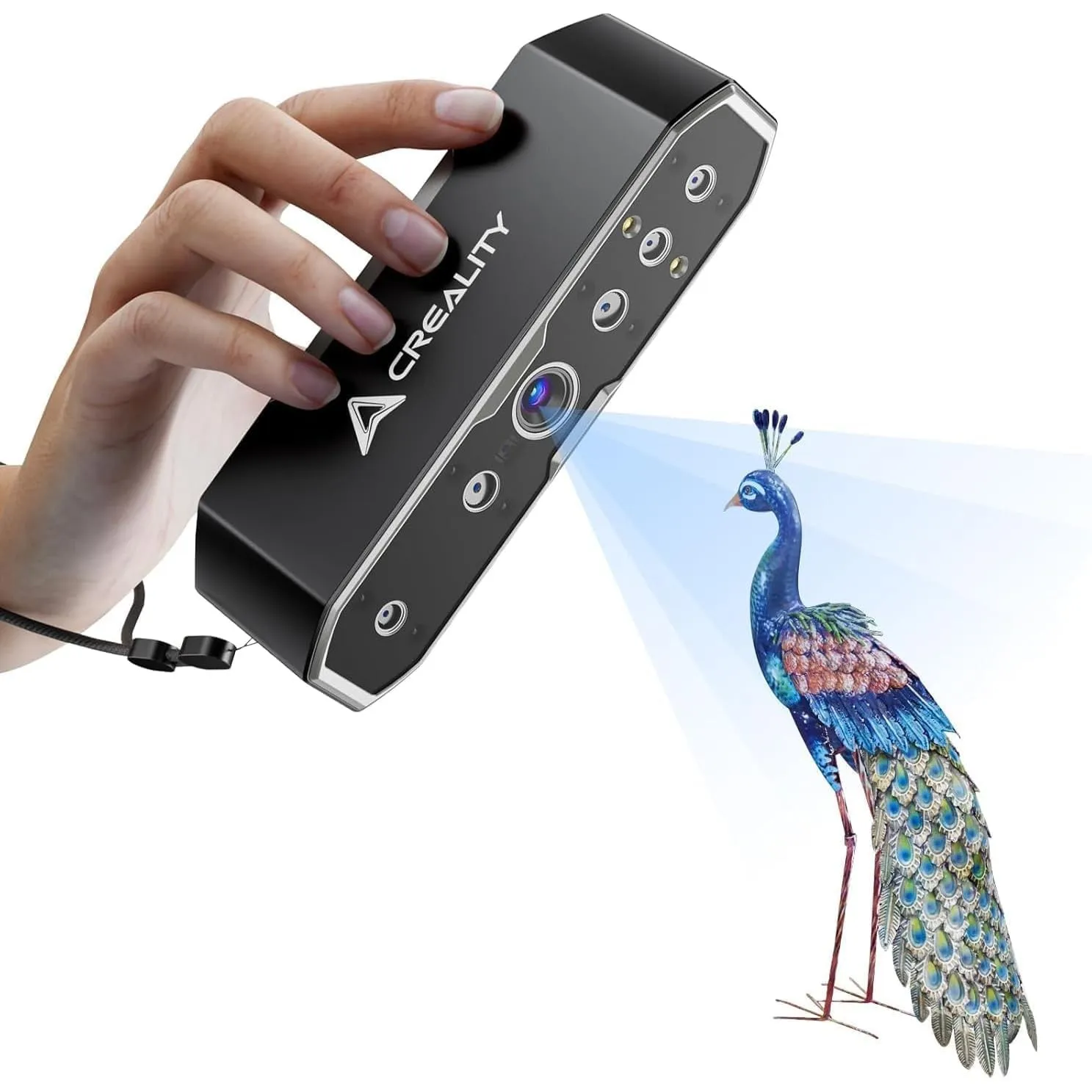 Creality CR-Scan Otter 3D-Scanner, 0,02 mm Präzision, 4-Linsen-System