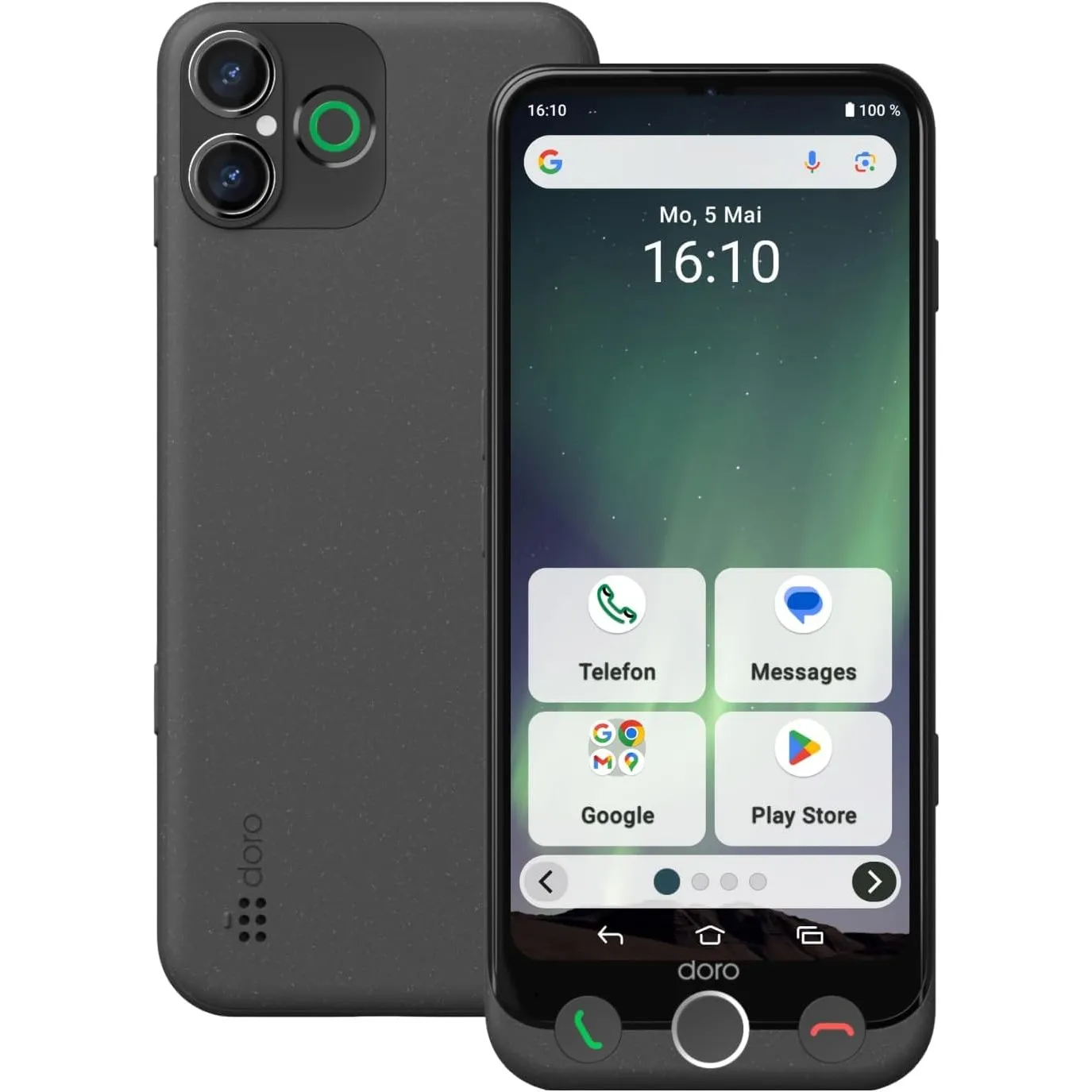 Doro Aurora A30 Senioren Smartphone ohne Vertrag mit einfacher Bedienung