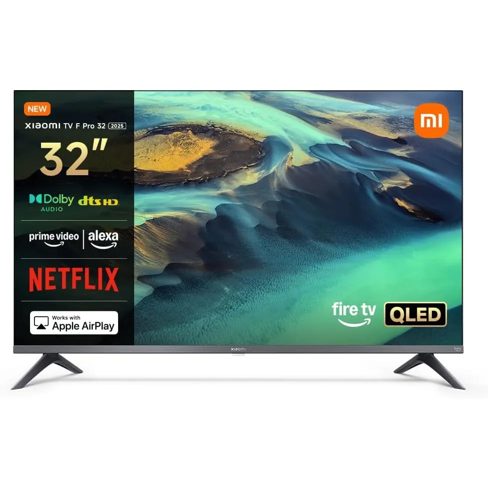 Xiaomi TV F Pro 32 32" QLED Smart TV Fire OS7 Triple Tuner DVB-C/S/S2/T/T2, 2026