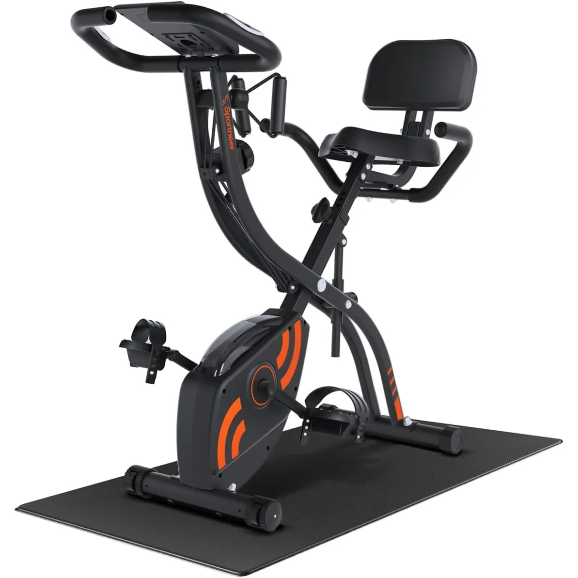 Sportneer Heimtrainer Fahrrad Klappbar, 4-in-1 Ergometer Heimtrainer