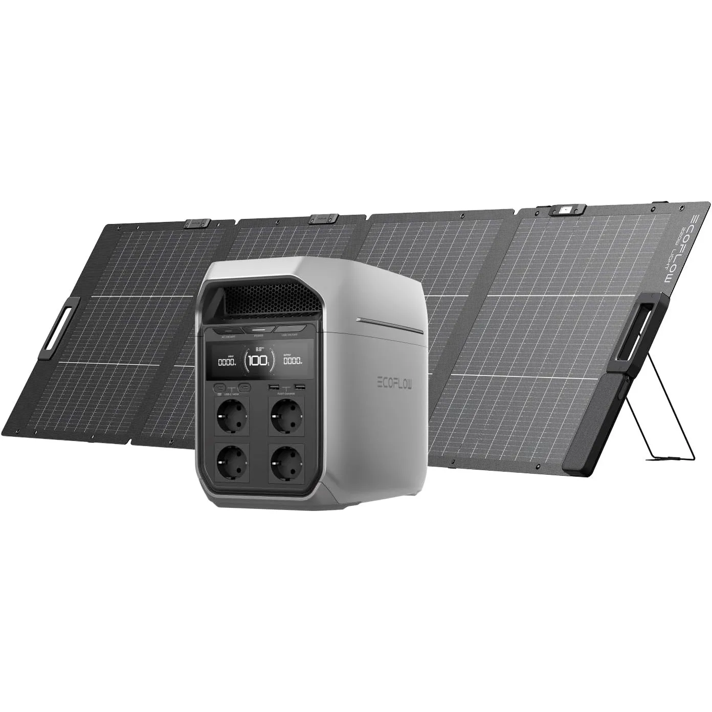 EcoFlow DELTA 3 Plus tragbare Powerstation 1 024 Wh mit 220W Solarpanel