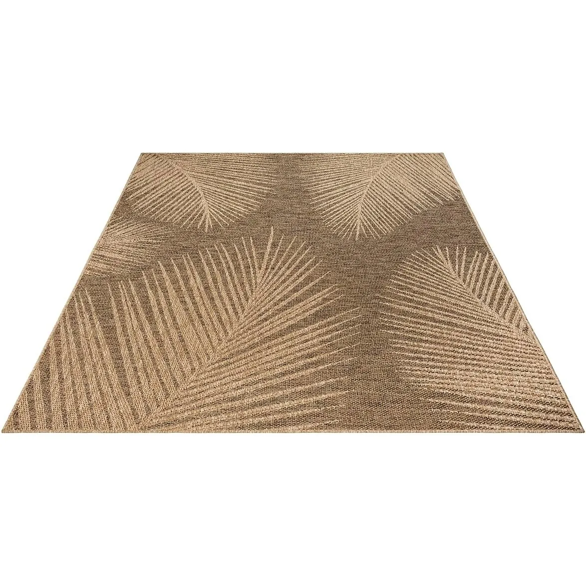 Soil – ca. 80 x 150 cm Outdoor Teppich wetterfest Jute-Look Balkon Terrasse | Outdoor Teppich für Balkon, Terrasse & Ga…