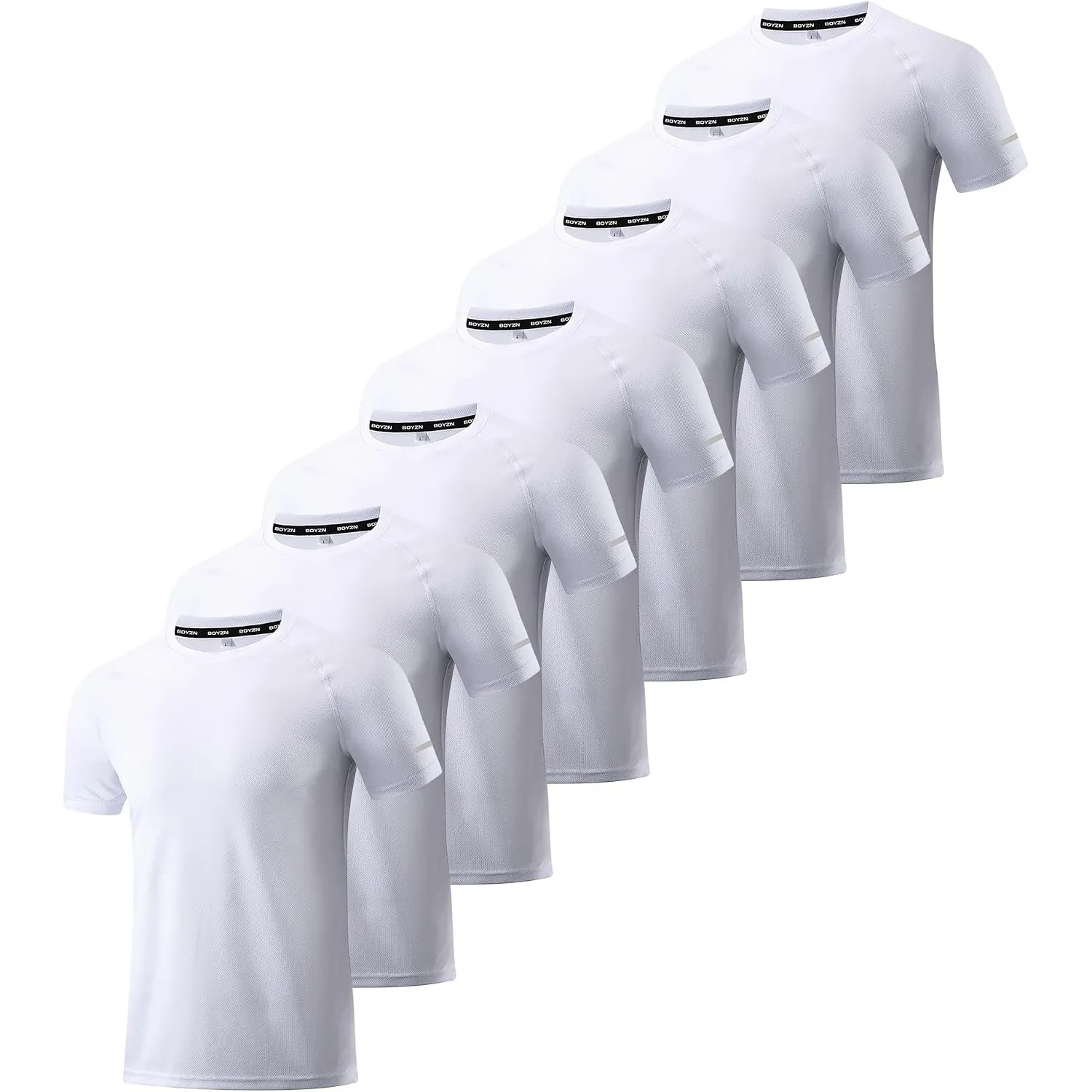 Boyzn 1, 3, 5 or 7er Pack Sport Tshirts Herren Kurzarm T-Shirts Funktionsshirt Laufshirt Schnelltrocknend Atmungsaktive…