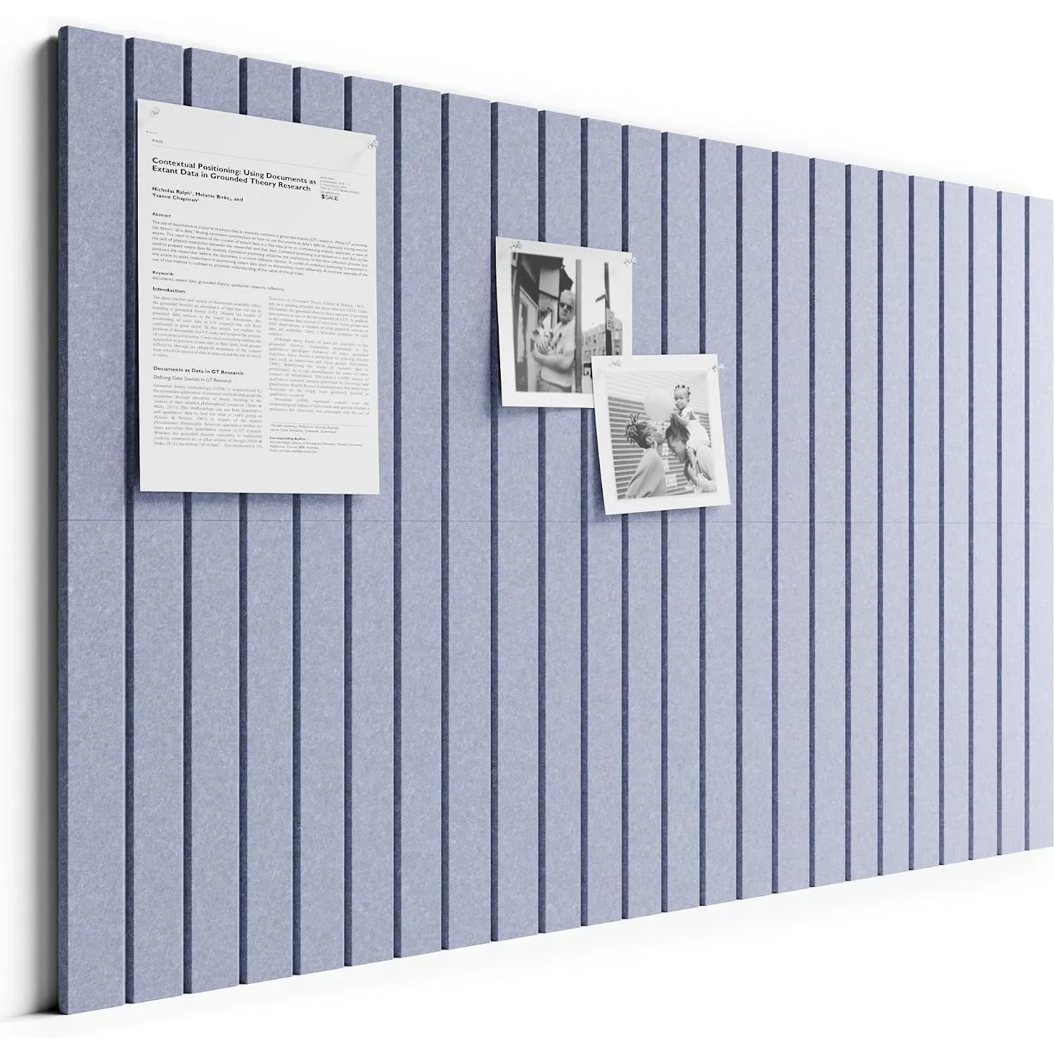 Bumusty Große Filz Pinnwand 90 x 60 cm, 6er-Pack, Fliederblau | Pinnwand Modern Korktafel-Alternative mit 32 Klebepads,…