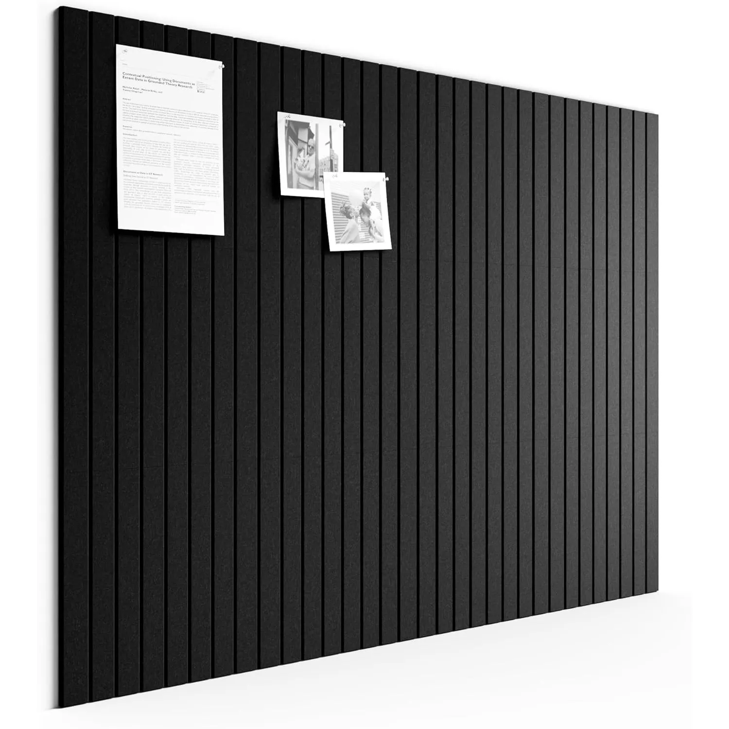 Bumusty Große Filz Pinnwand 120 x 90 cm, 12er-Pack, Schwarz