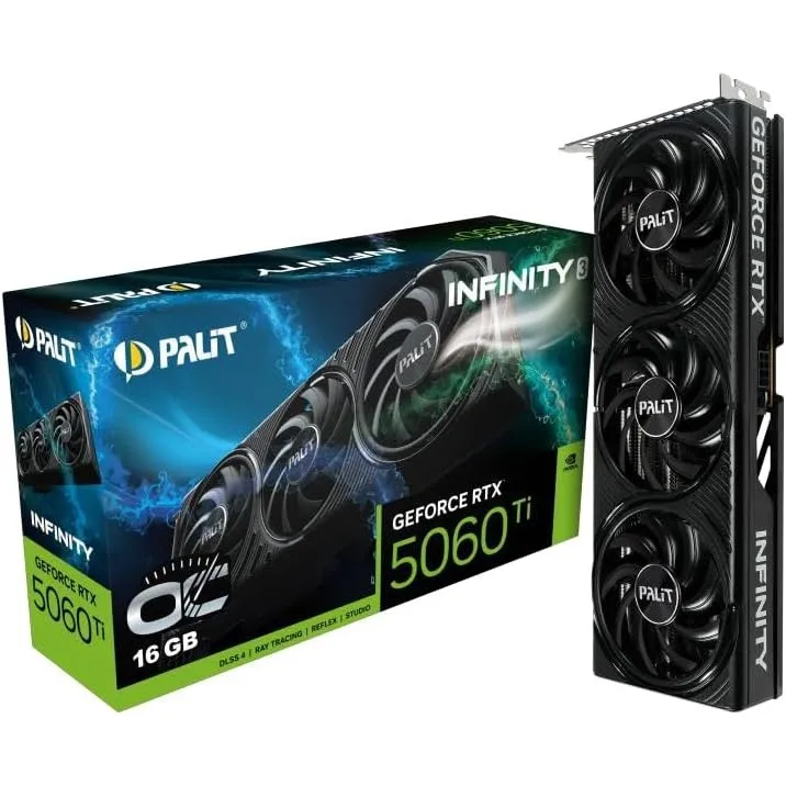 Palit GeForce RTX 5060 Ti Infinity 3 OC (16GB GDDR7/PCI Express 5.0/2662MHz/28000MHz)