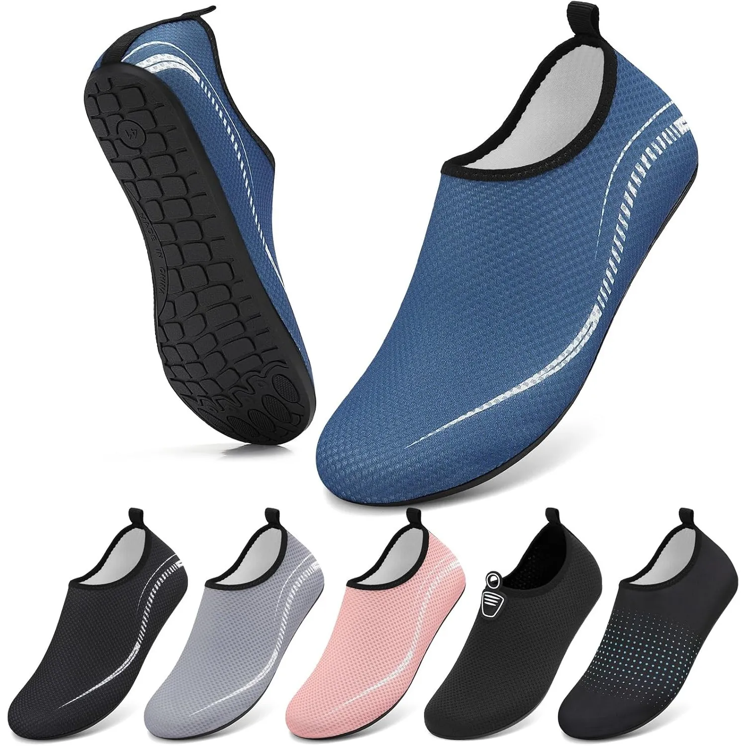 BARFULKER Badeschuhe Wasserschuhe Damen Herren Schnell Trocknend Aquaschuhe rutschfeste Strandschuhe Surfschuhe Schwimm…