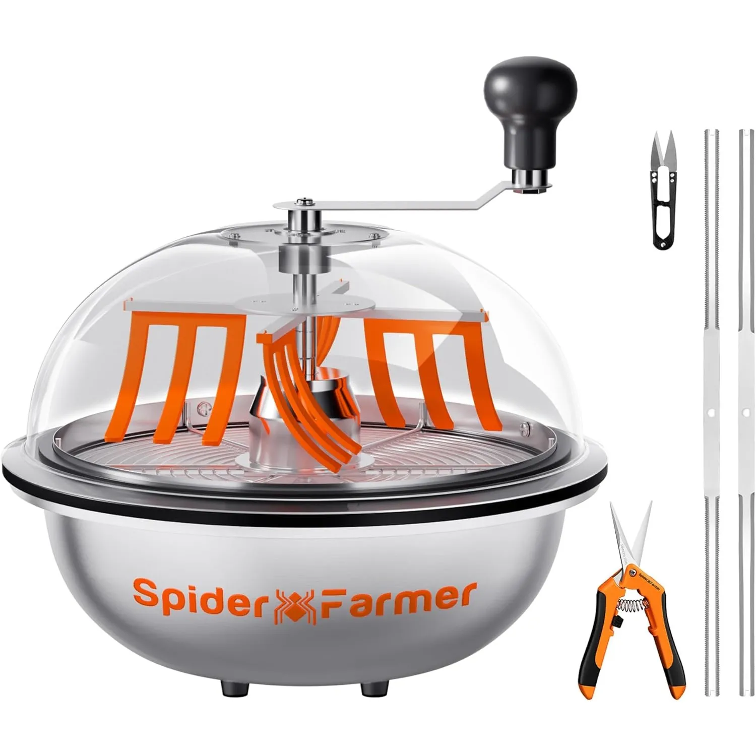 Spider Farmer 13 Zoll Bud Leaf Bowl Trimmer Maschine für Hydrokultur | Twisted Spin Cut System mit scharfen Edelstahlkl…