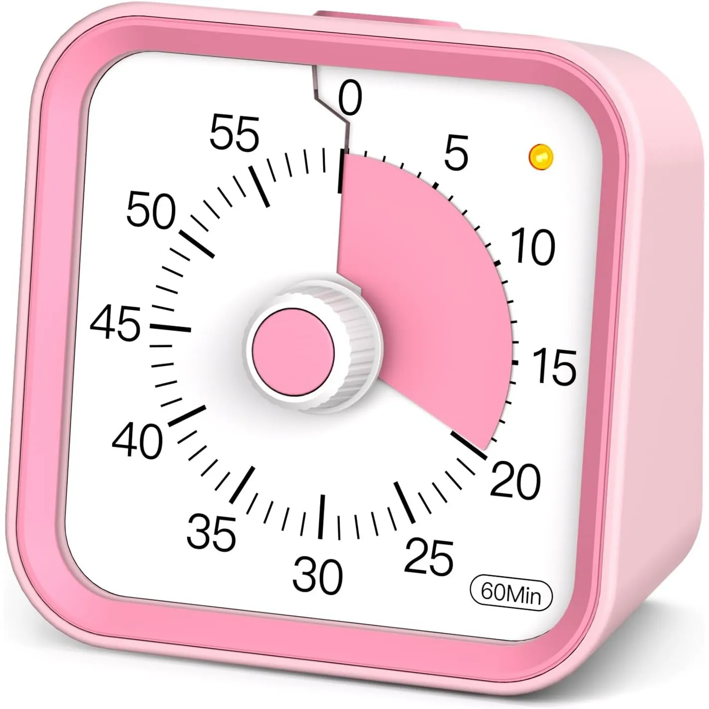 Visueller Timer Kinder mit Pausenfunktion, 60 Minuten Countdown Timer für Kinder Schreibtischstudie, Bürotisch und Meet…