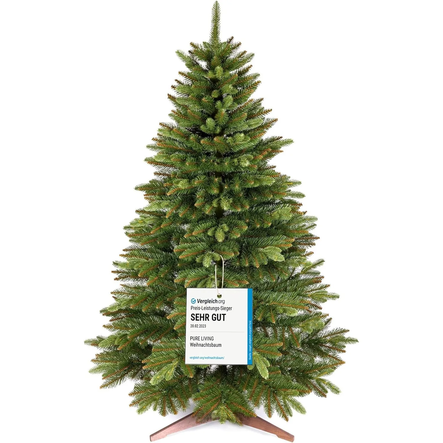 Premium Weihnachtsbaum künstlich 150cm - TESTSIEGER 10 Jahre GARANTIE - Naturgetreu, dichte Zweige, Künstlicher Weihnac…