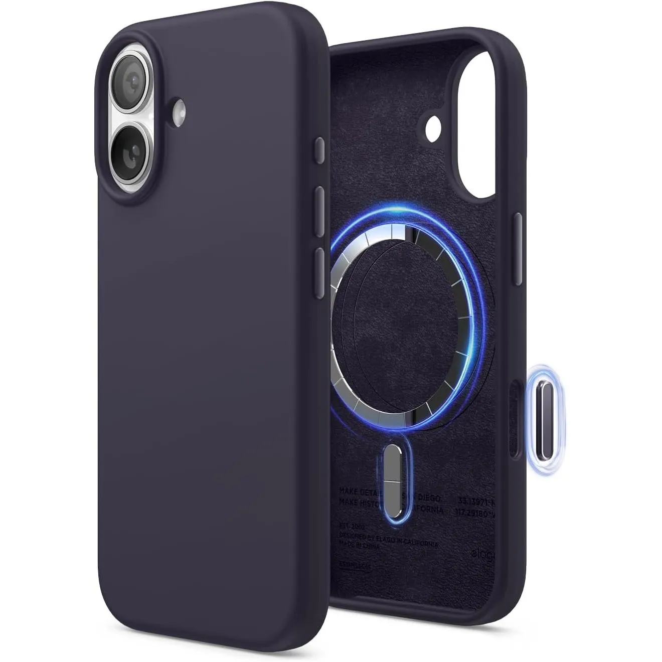 elago Magnetische Silikon hülle für iPhone 17 – MagSafe-kompatibel, Premium-Liquid-Silikon, Stoßfest, Schlankes Schutzc…