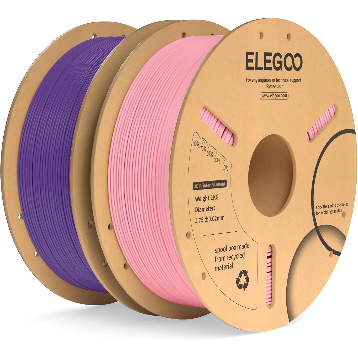 ELEGOO PLA+ Filament 1.75mm Lila & Pink 2KG