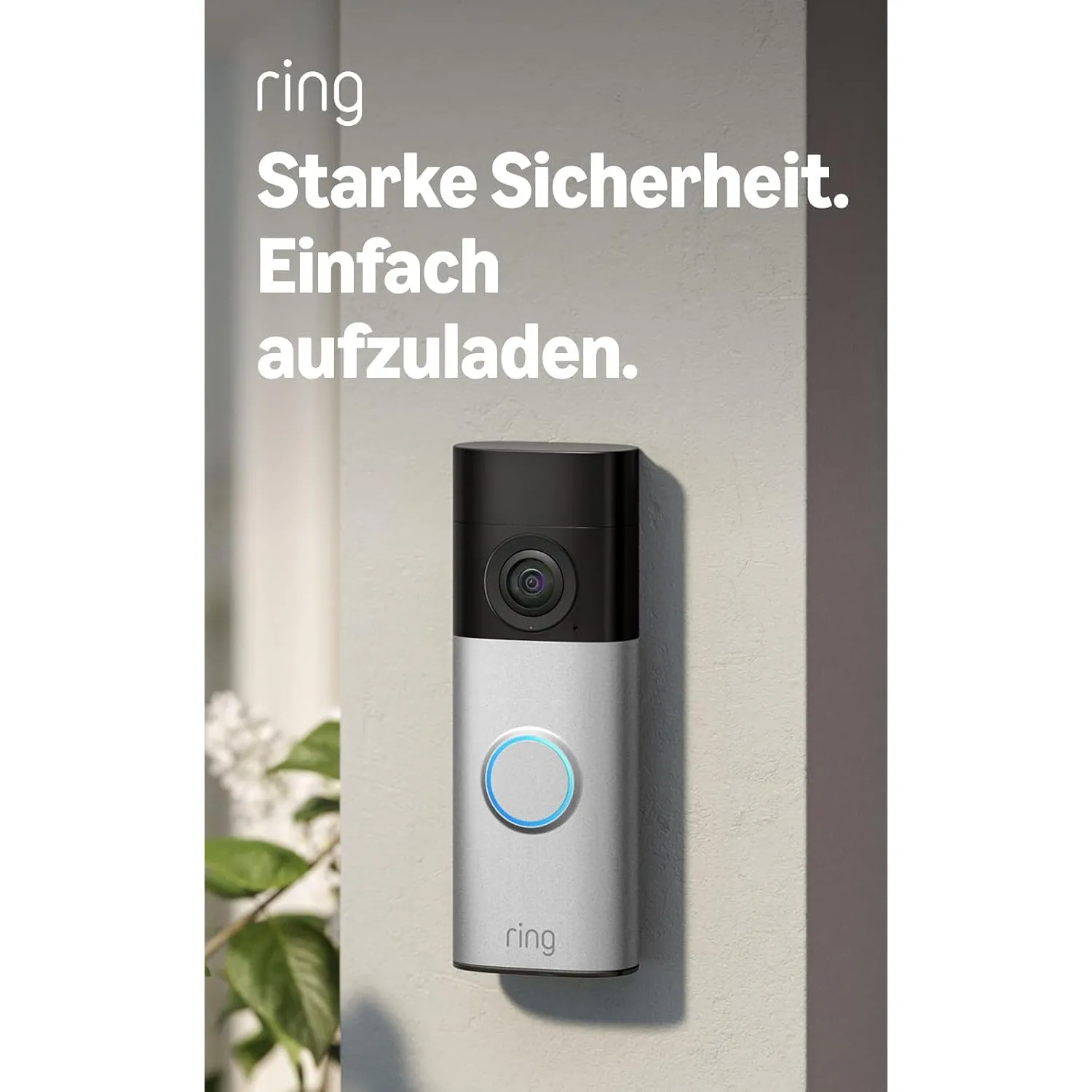 Ring Akku-Videotürklingel Plus (Battery Video Doorbell Plus) (neueste Gen.), Kabellose Türklingel-Kamera, Retinal 2K, 6…