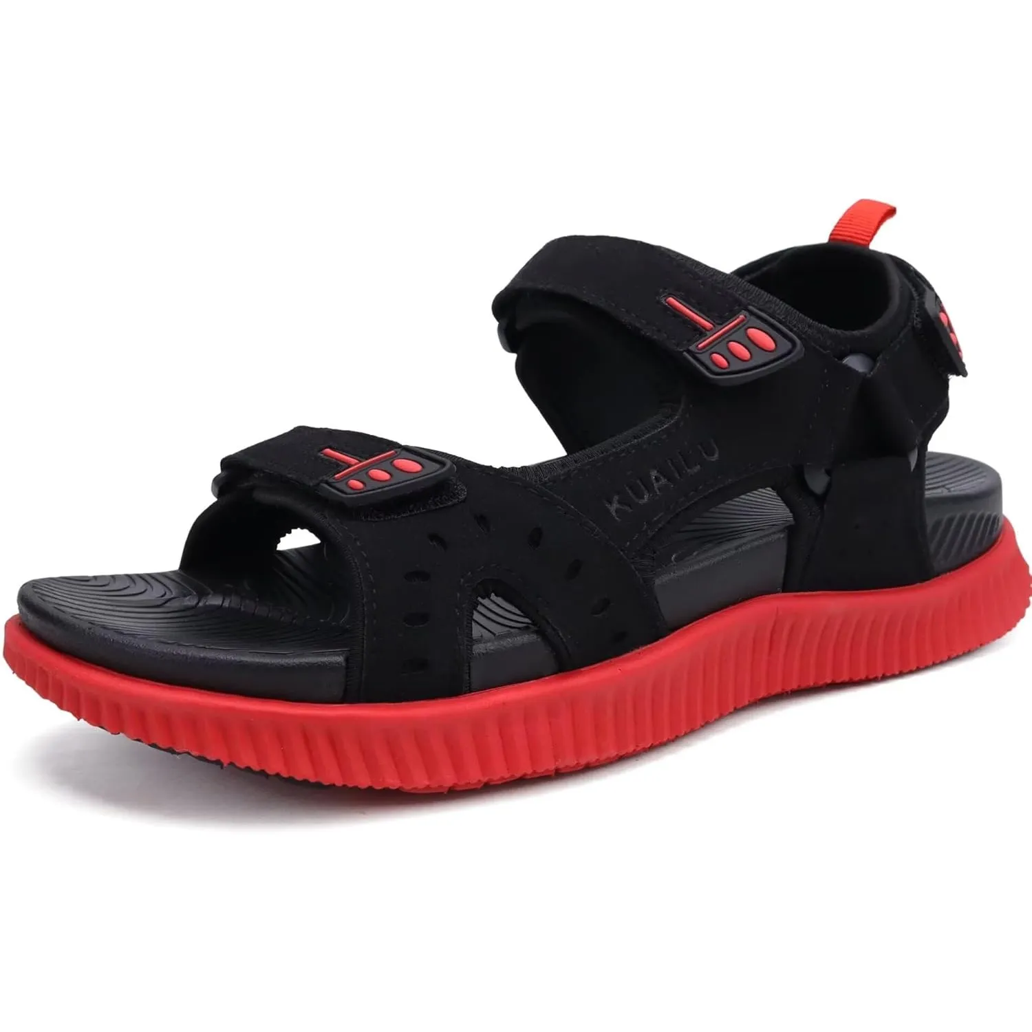 KuaiLu Herren Wandersandalen Bequeme Orthopädische Recovery Trekkingsandalen Outdoor Sommer Casual Strand Dickes Kissen…