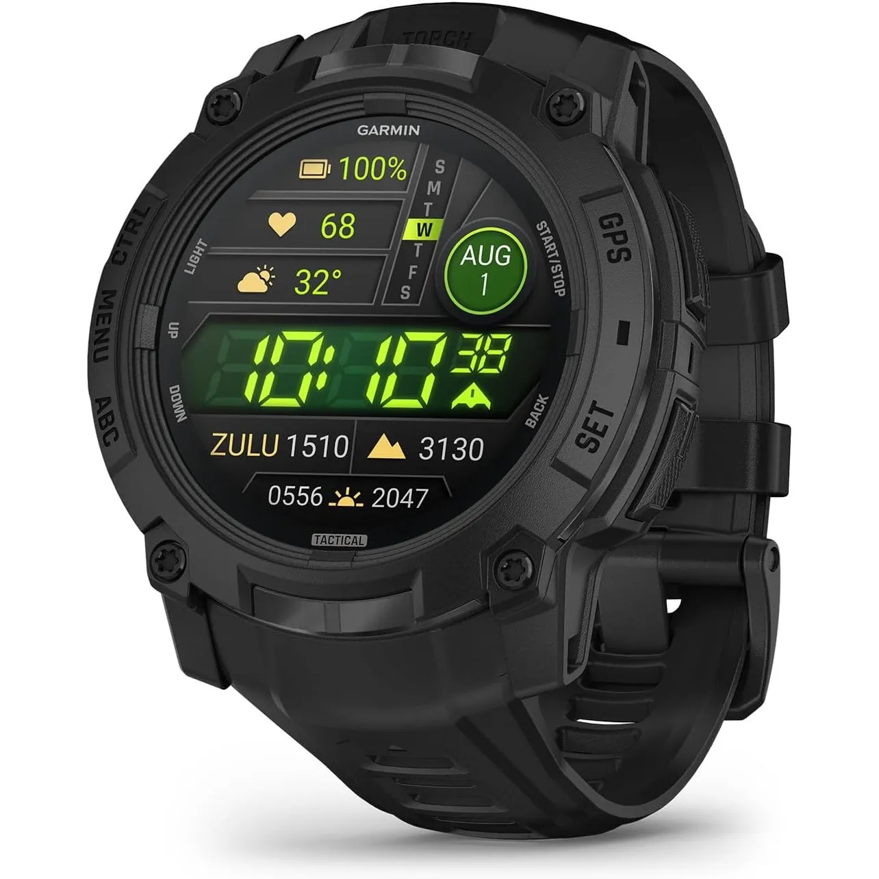 Garmin Instinct 3 Tactical 50mm AMOLED – GPS-Multisport-Smartwatch, 1,3" AMOLED-Display, bis zu 24 Tage Akkulaufzeit, 8…
