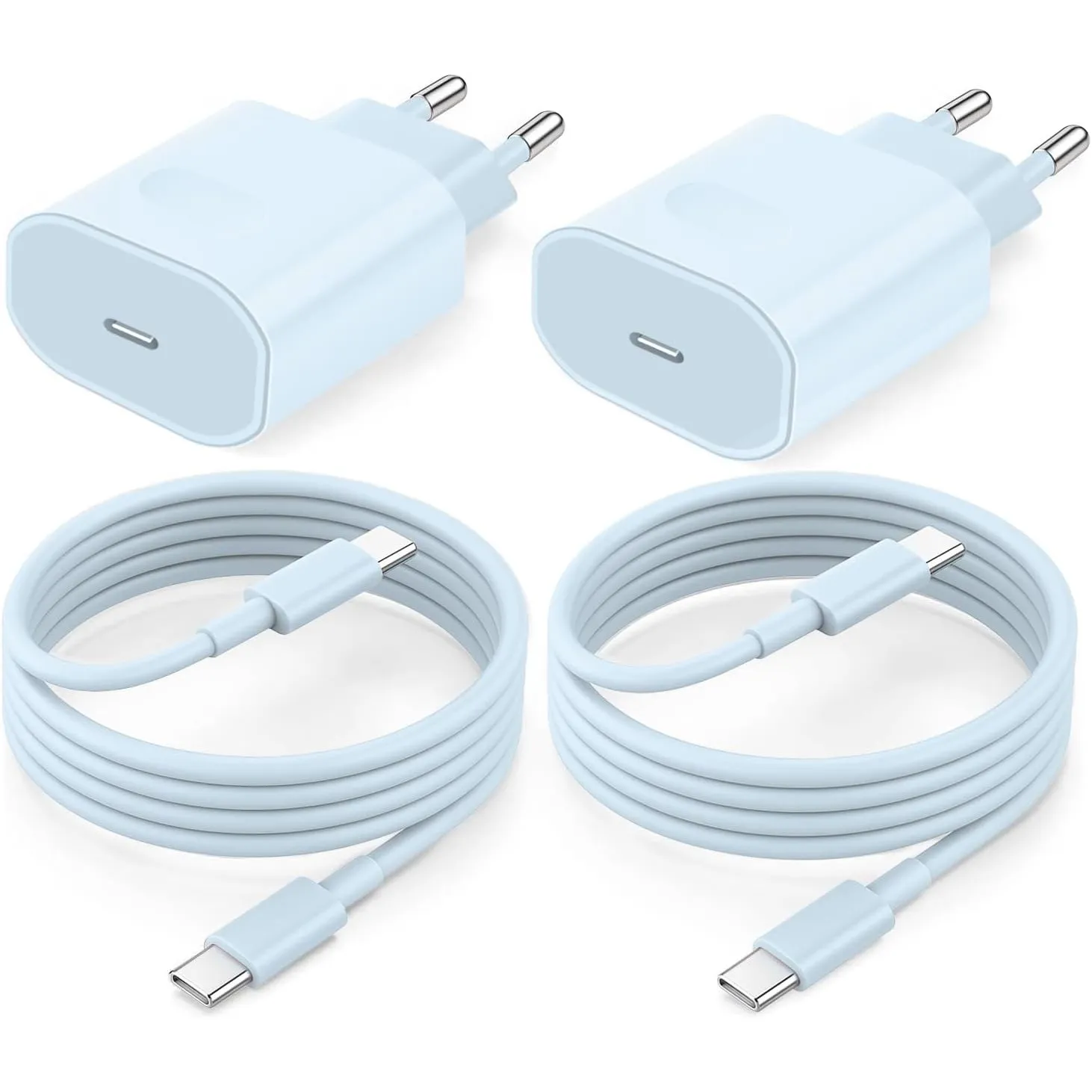 USB C Ladegerät Ladekabel für iPhone 17 16 16e 15/17 16 15 Pro/17 16 15 Pro Max/Plus,2Pack 25W USB C Power Adapter Schn…