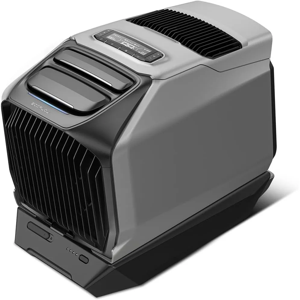 ECOFLOW WAVE 3 Tragbare Klimaanlage mit 1024Wh Zusatzakku, 1800 W/6100 BTU Kühlen, 2000 W/6800 BTU Heizen, 8 Std. Akkul…