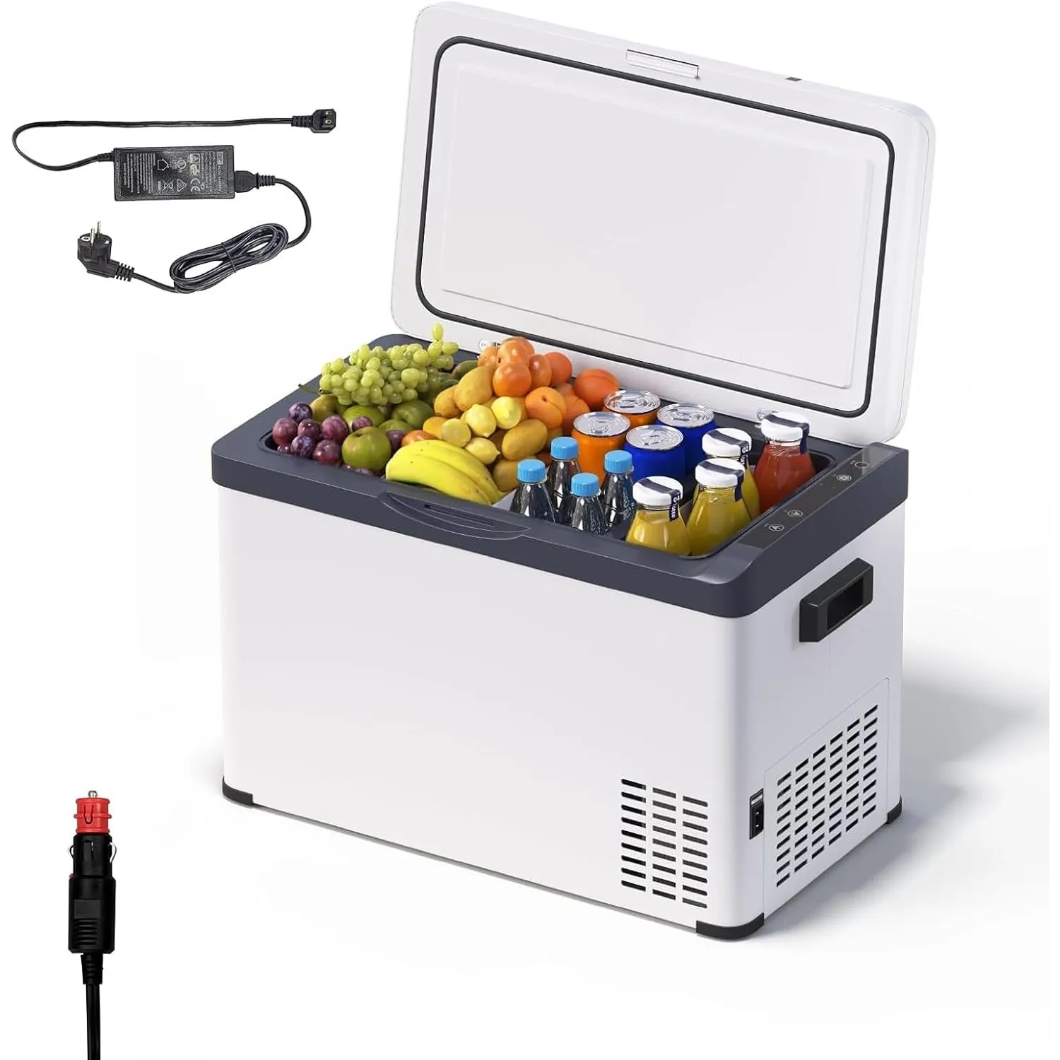 WOLTU 30L Kompressor Kühlbox Elektrisch 12v 230v, Dual Zone Auto Kühlbox, Mini Kühlschrank Gefrierbox für Lkw, Strand, …