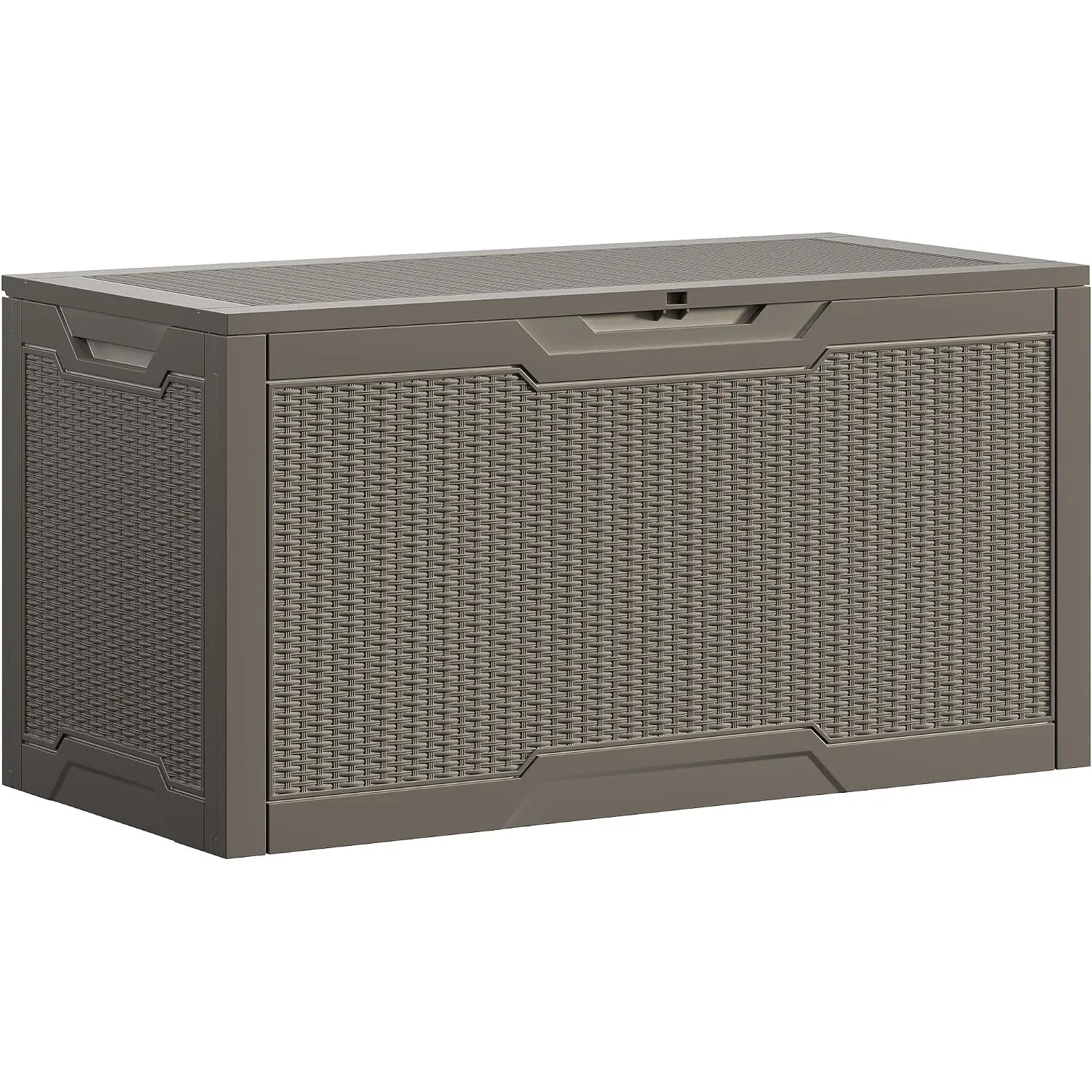 DWVO Gartenbox Auflagenbox Aufbewahrungsbox Kissenbox Outdoor Gartentruhe|Moderne Rattan|Wasserdicht Gasdruckfeder|Für …