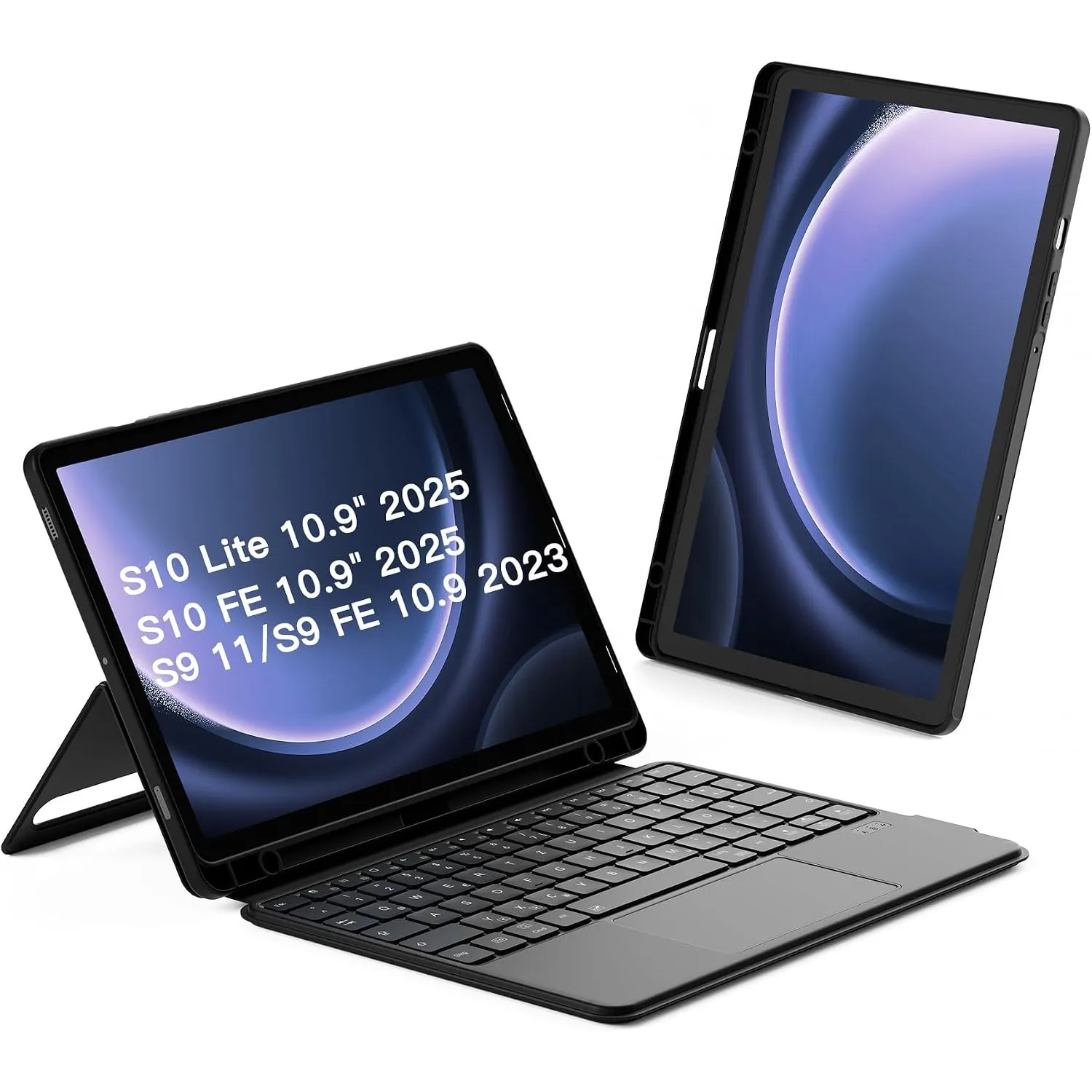 Inateck Hülle mit Tastatur Samsung Tab S10/S9, abnehmbar