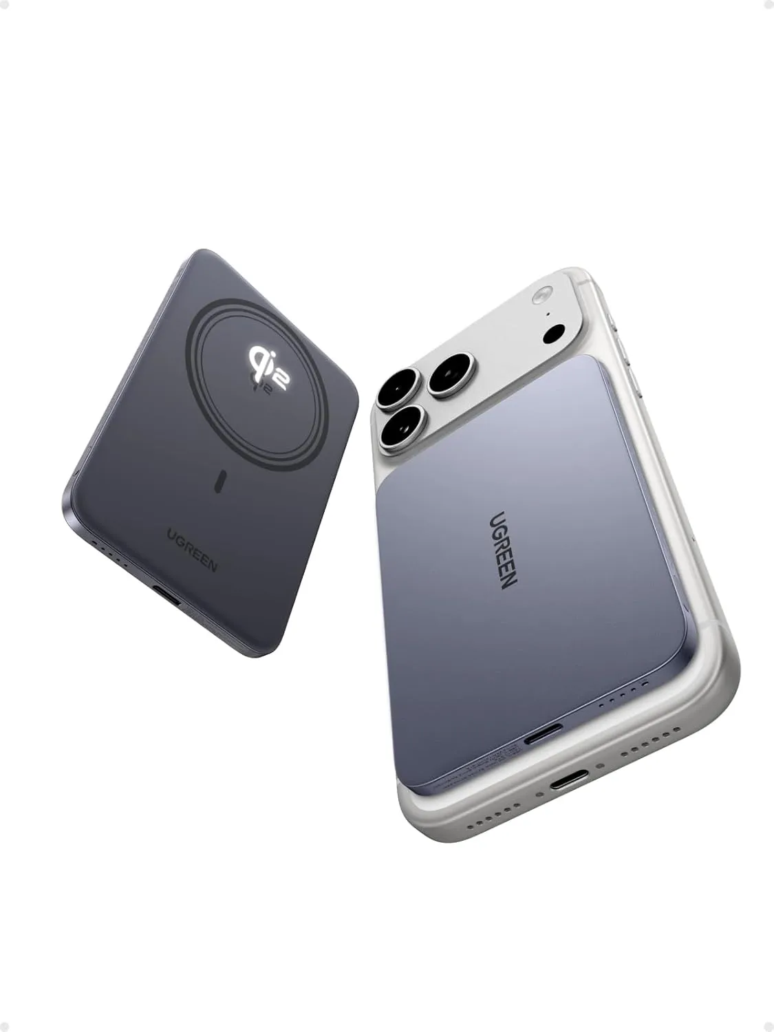 UGREEN MagFlow Air Power Bank, Ultra Slim 5000 mAh 15 W Magsafe Power Bank, Qi2 Certified, PD 20 W Fast Charge, Ergonom…