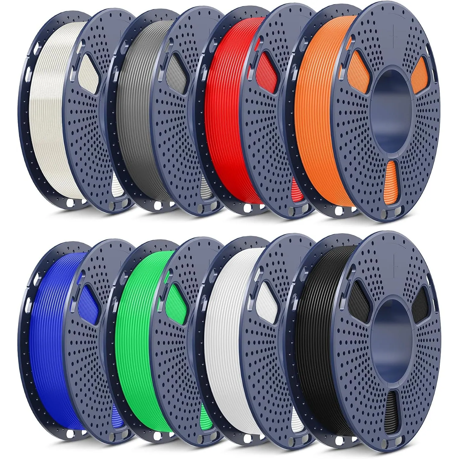 SUNLU 250g PLA Filament 1.75mm Set mit 8 Farben, 3D Drucker Filament PLA