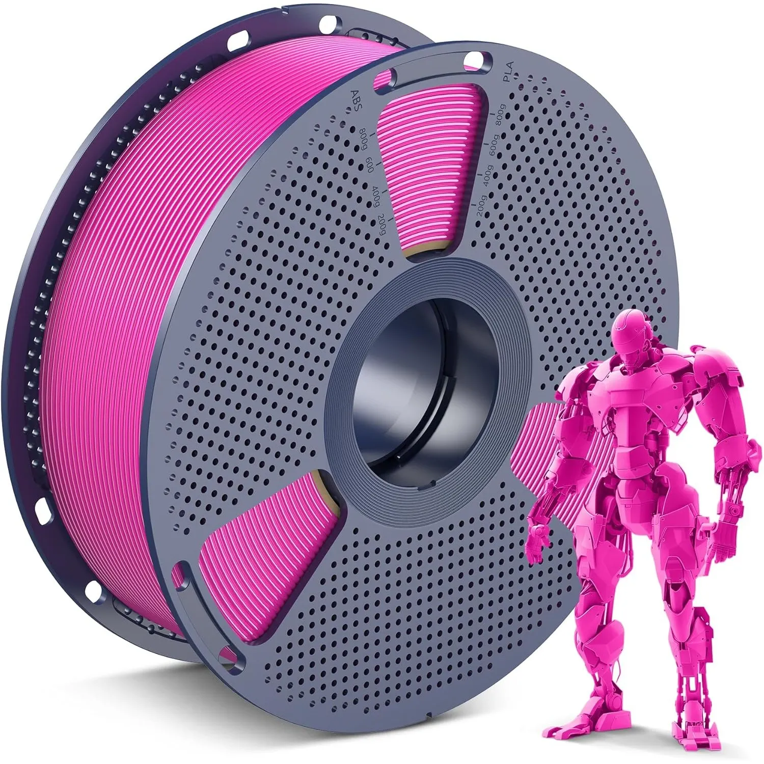 SUNLU PLA Magenta Filament 1.75mm, 3D Drucker Filament Magenta PLA 1KG