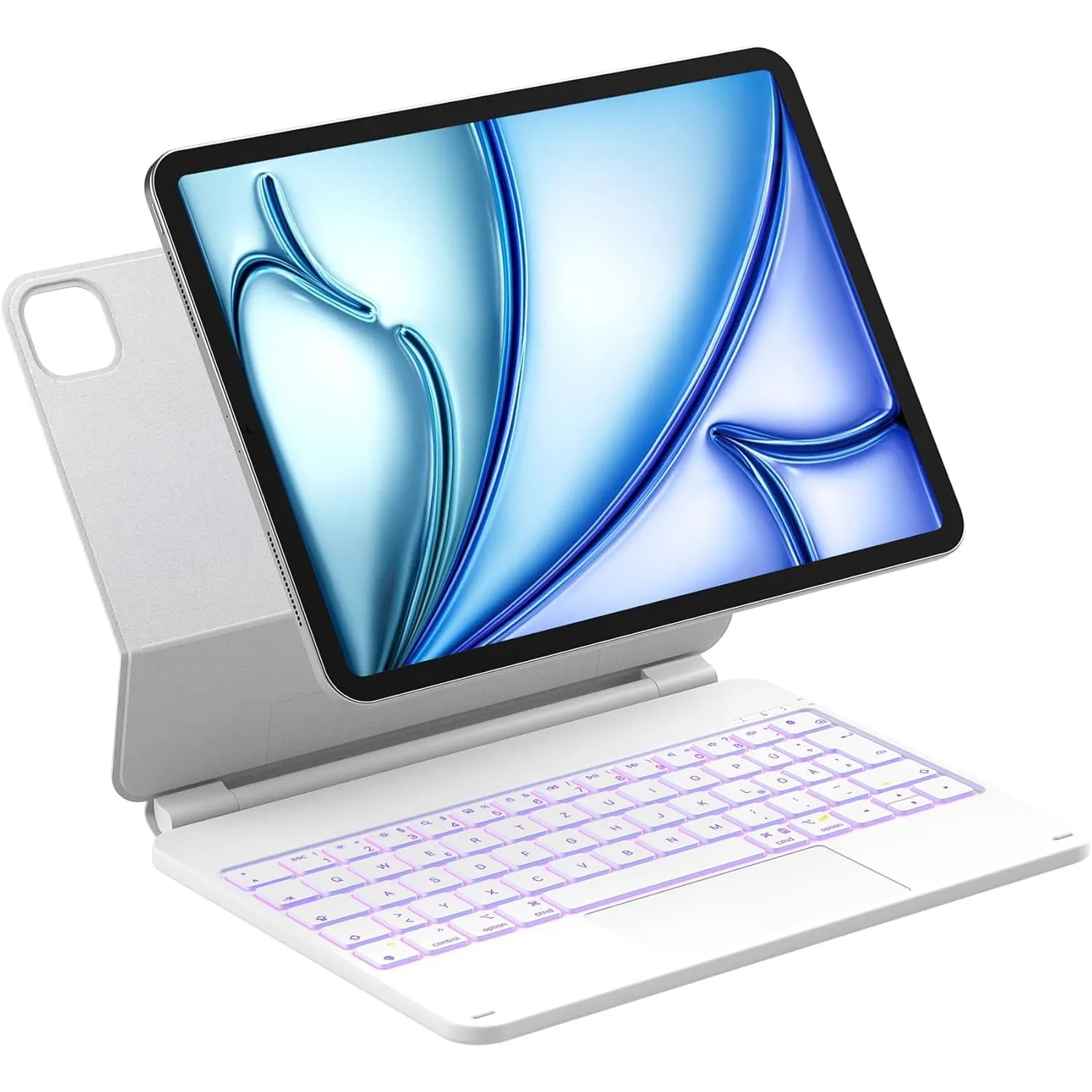 Inateck Tastatur Hülle für iPad Air 11 M4 /M3/M2, Freitragender Ständer