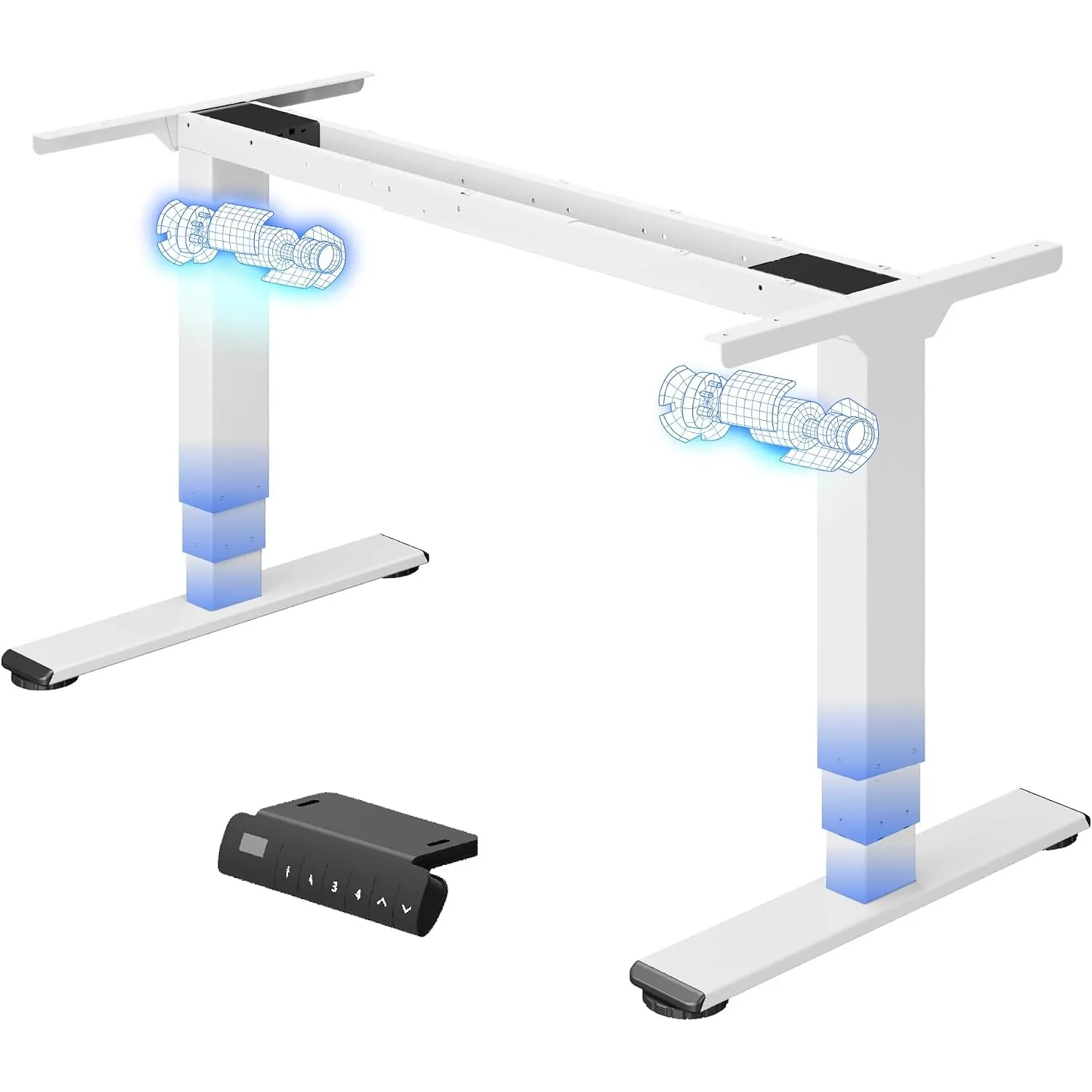 FLEXISPOT Höhenverstellbarer Schreibtisch Gestell mit Dual-Motor