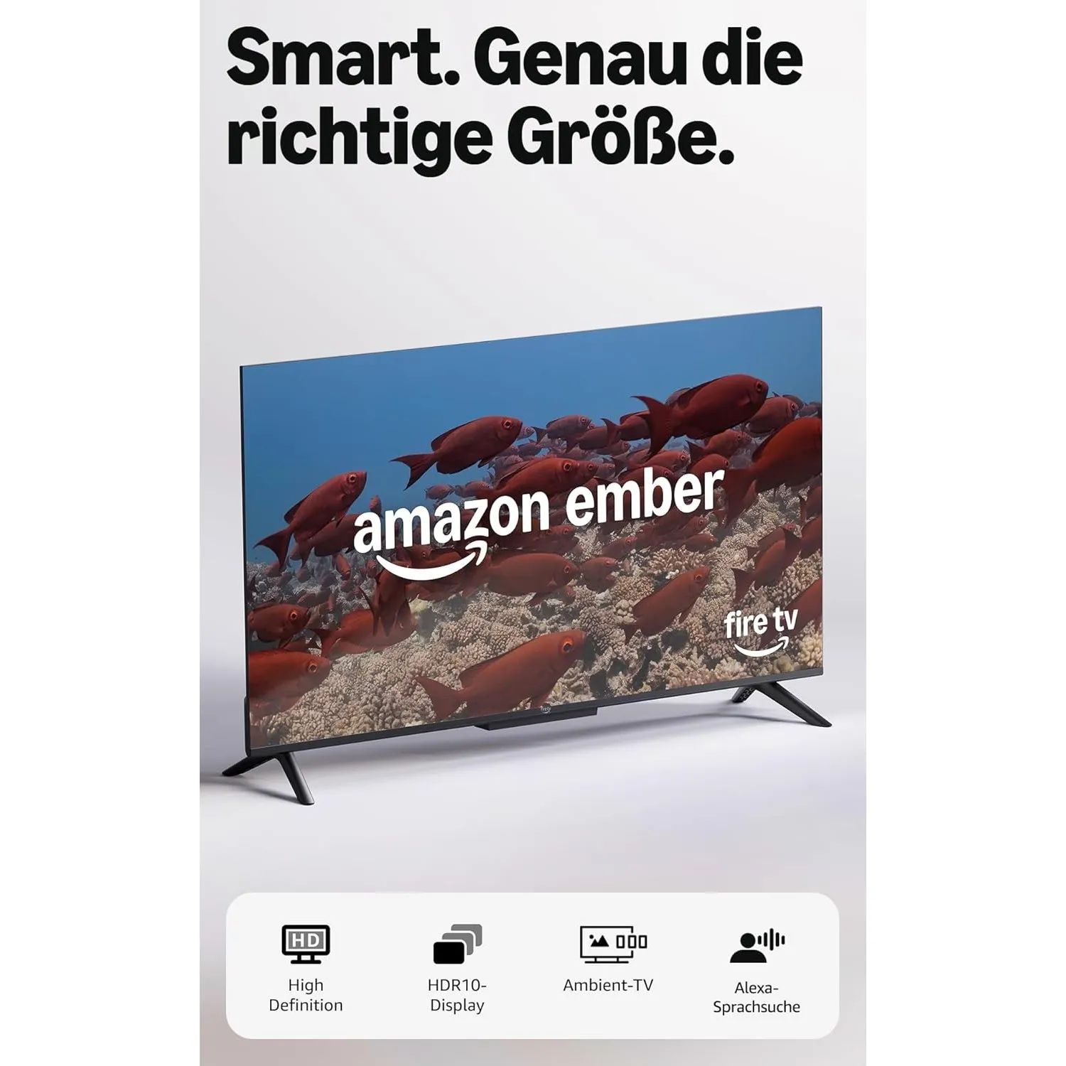 Amazon Ember 2-Serie mit Fire TV (neueste Generation), 32-Zoll-Smart-TV in HD mit Alexa-Fernbedienung, schnellem Stream…