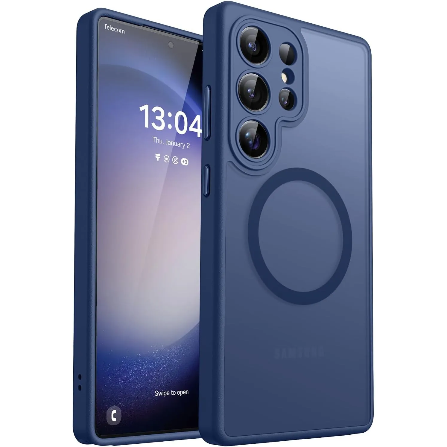 CANSHN für Samsung Galaxy S23 Ultra Hülle mit Kameraschutz für Magsafe (TOP Militärschutz & Magnetkraft) Extrem Haltbar…