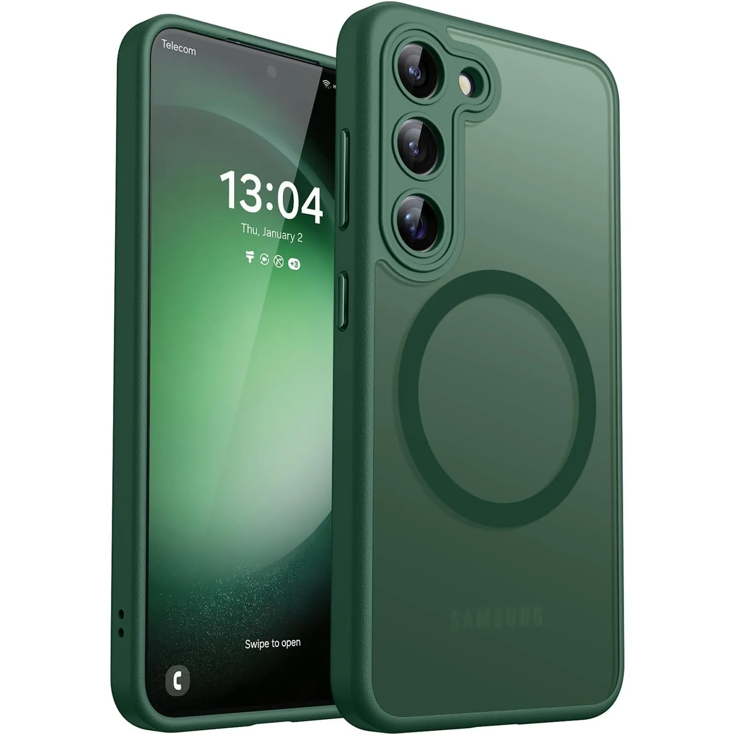 CANSHN für Samsung Galaxy S23 Hülle mit Kameraschutz für Magsafe (TOP Militärschutz & Magnetkraft) Extrem Haltbarkeit H…