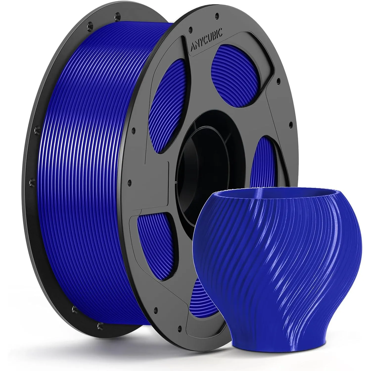 ANYCUBIC PETG Filament 1,75mm, Hohe Zähigkeit, Hoher Glanz, 1KG Blau | Geringe Verzugneigung und hervorragende Schichth…