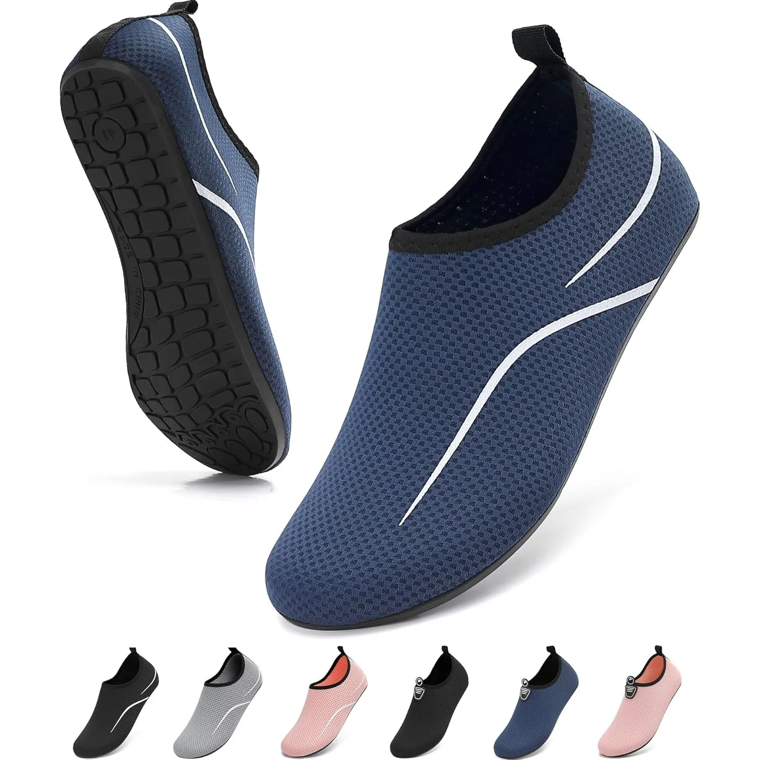 VOLHAL Badeschuhe Damen Wasserschuhe Herren Schwimmschuhe Schnell Trocknend Strandschuhe rutschfeste Aquaschuhe Leicht …
