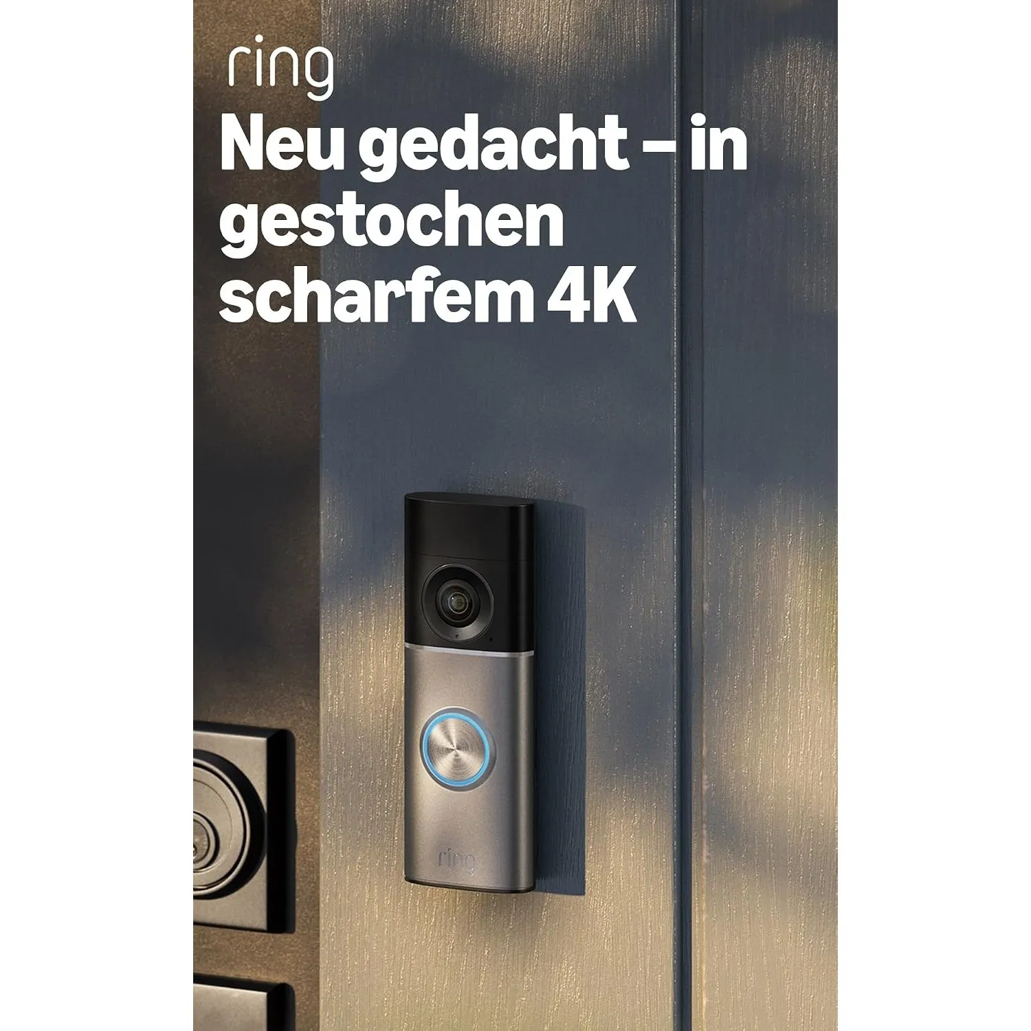 Ring Videotürklingel Pro Kabel (Wired Video Doorbell Pro, neueste Generation), Festverdrahtet, Videotürklingel-Kamera, …