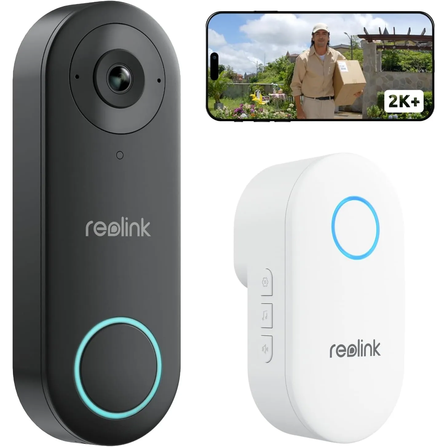 Reolink 5MP Video-Türklingel WiFi mit Chime (Generalüberholt)