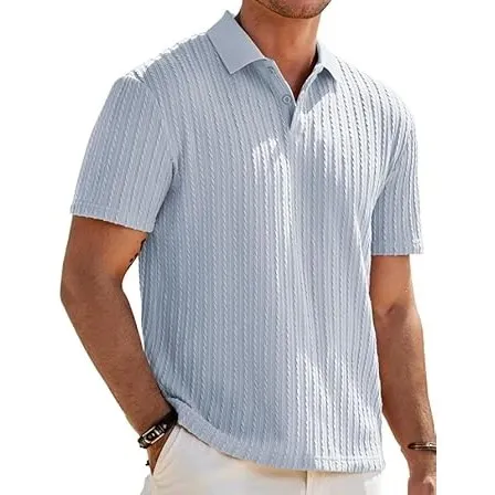 Elegancity Herren Poloshirts Kurzarm Einfarbig Strick Sommer Golf Shirt Freizeit T Shirts Regular Fit Urlaub Polohemd S…