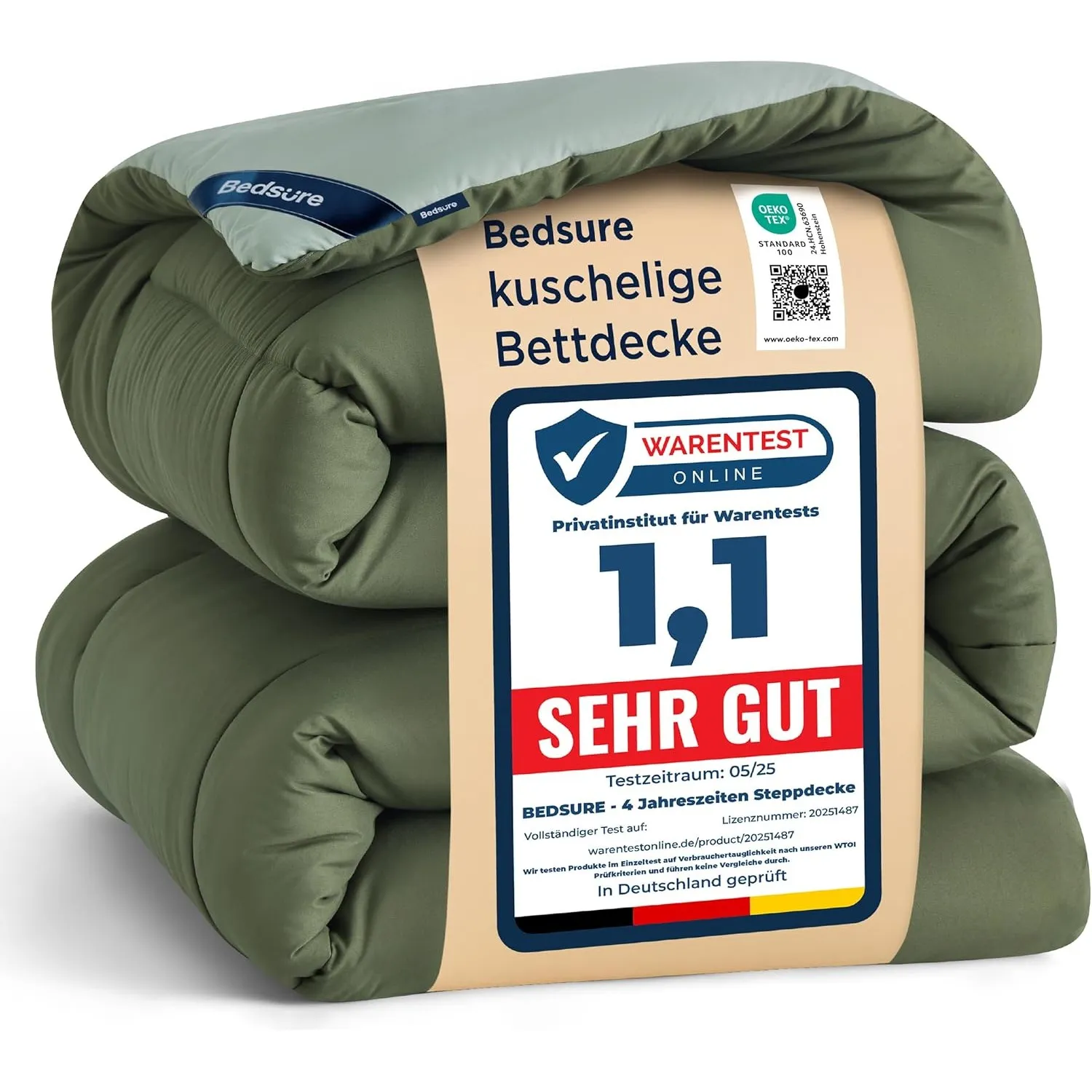 BEDSURE Bettdecke Ohne Bezug 240x220 - Bettdecke mit Integriertem Bezug