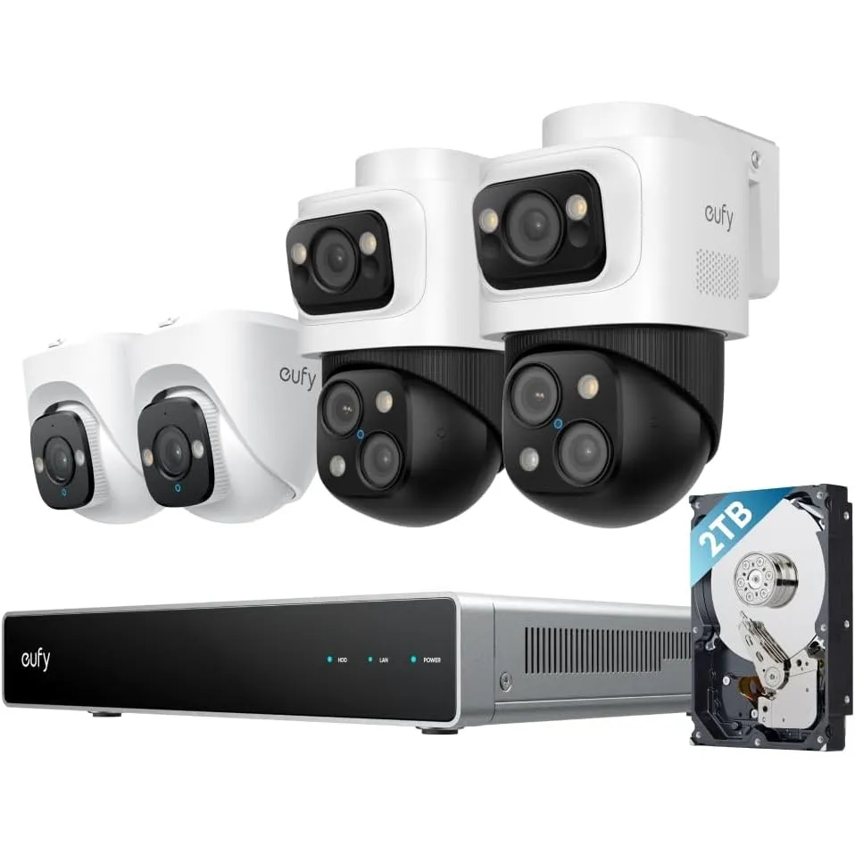 Anker eufy PoE NVR System S4, Überwachungskamera Außen, Farbnachtsicht