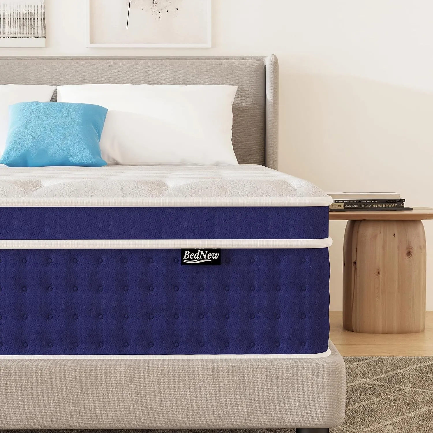 Matratze 160 x 200cm, 36cm Federkernmatratze H3 Höhe 7-Zonen Orthopädische Taschenfederkernmatratze mit Comfort Memory-…