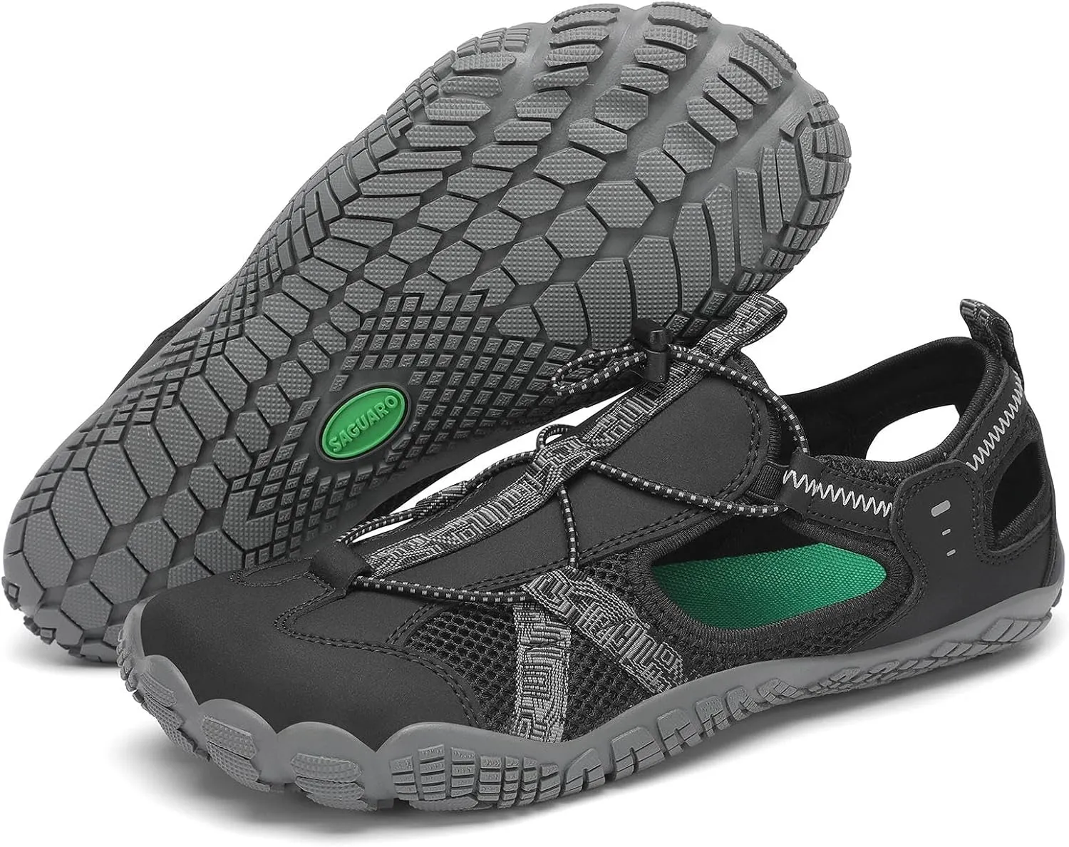 SAGUARO Barfußschuhe Unisex Trekkingsandalen Herren Damen Sport- & Outdoorsandalen Barfuß Sandalen, Gr.39-47 EU