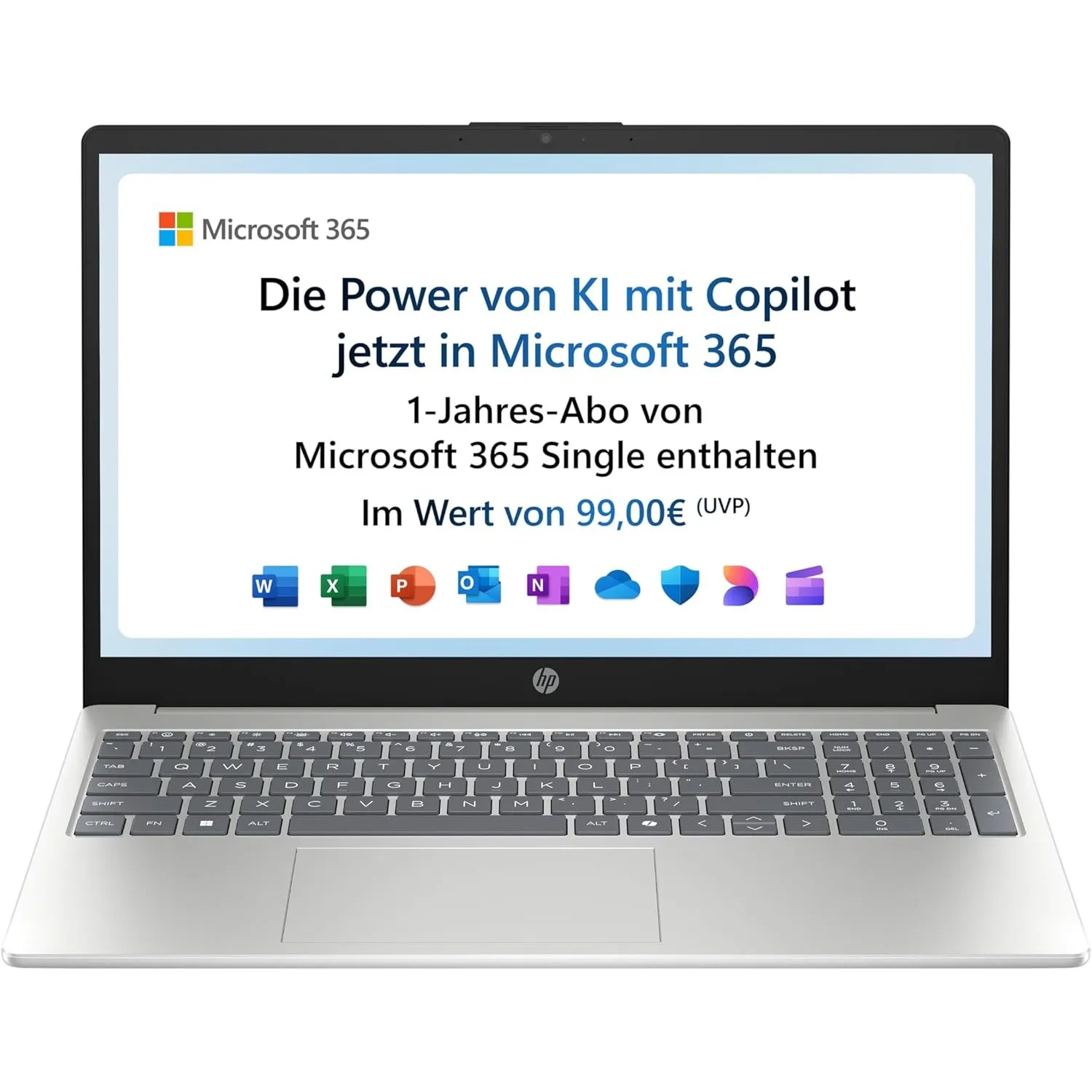HP Laptop | 15,6" FHD Display | Intel N100 | 4 GB DDR4 RAM | 128 GB UFS | Intel UHD Graphics | Windows 11 Home im S-Mod…